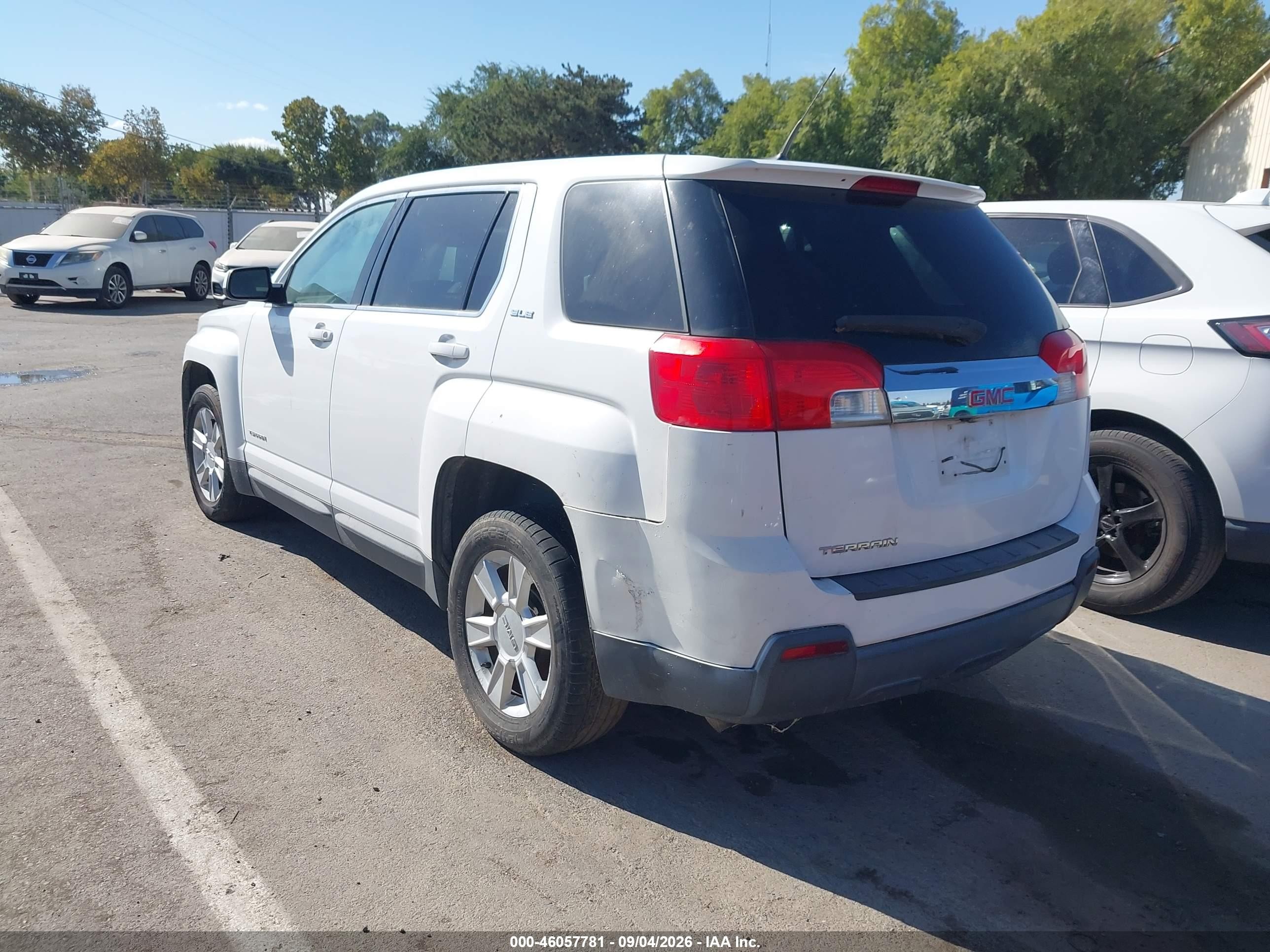 2011 Gmc Terrain Sle-1 White vin: 2CTALMEC6B6480887