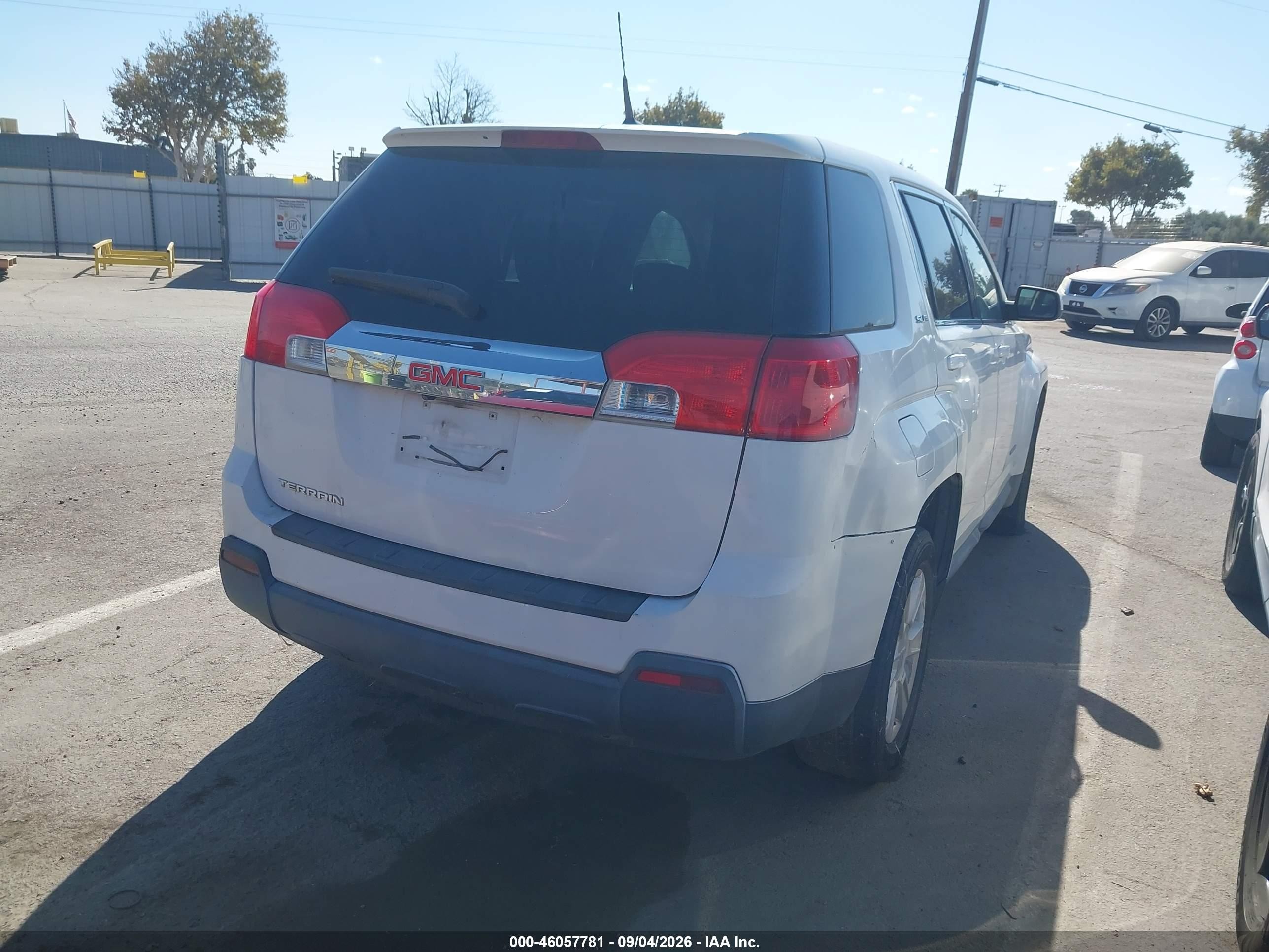 2011 Gmc Terrain Sle-1 White vin: 2CTALMEC6B6480887