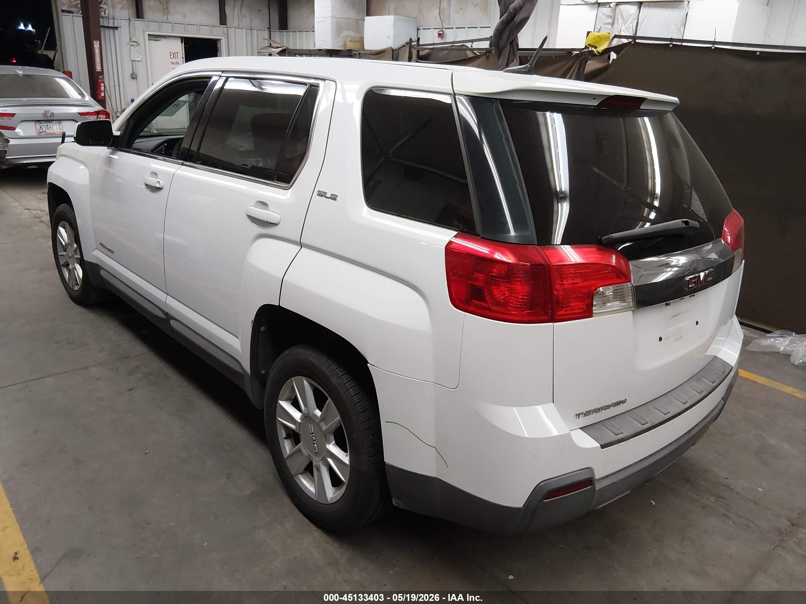 2011 Gmc Terrain Sle-1 White vin: 2CTALMEC7B6428734