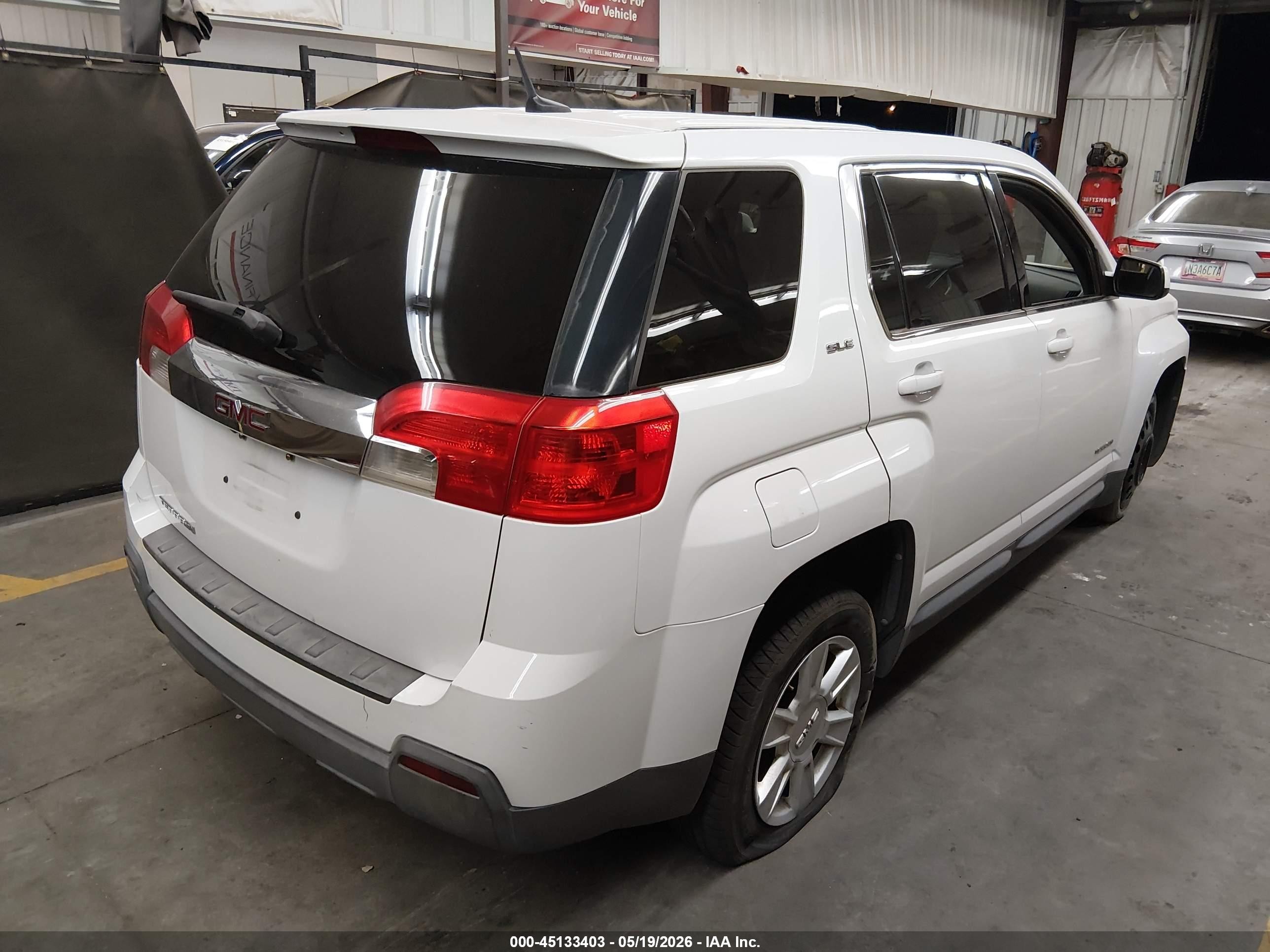 2011 Gmc Terrain Sle-1 White vin: 2CTALMEC7B6428734