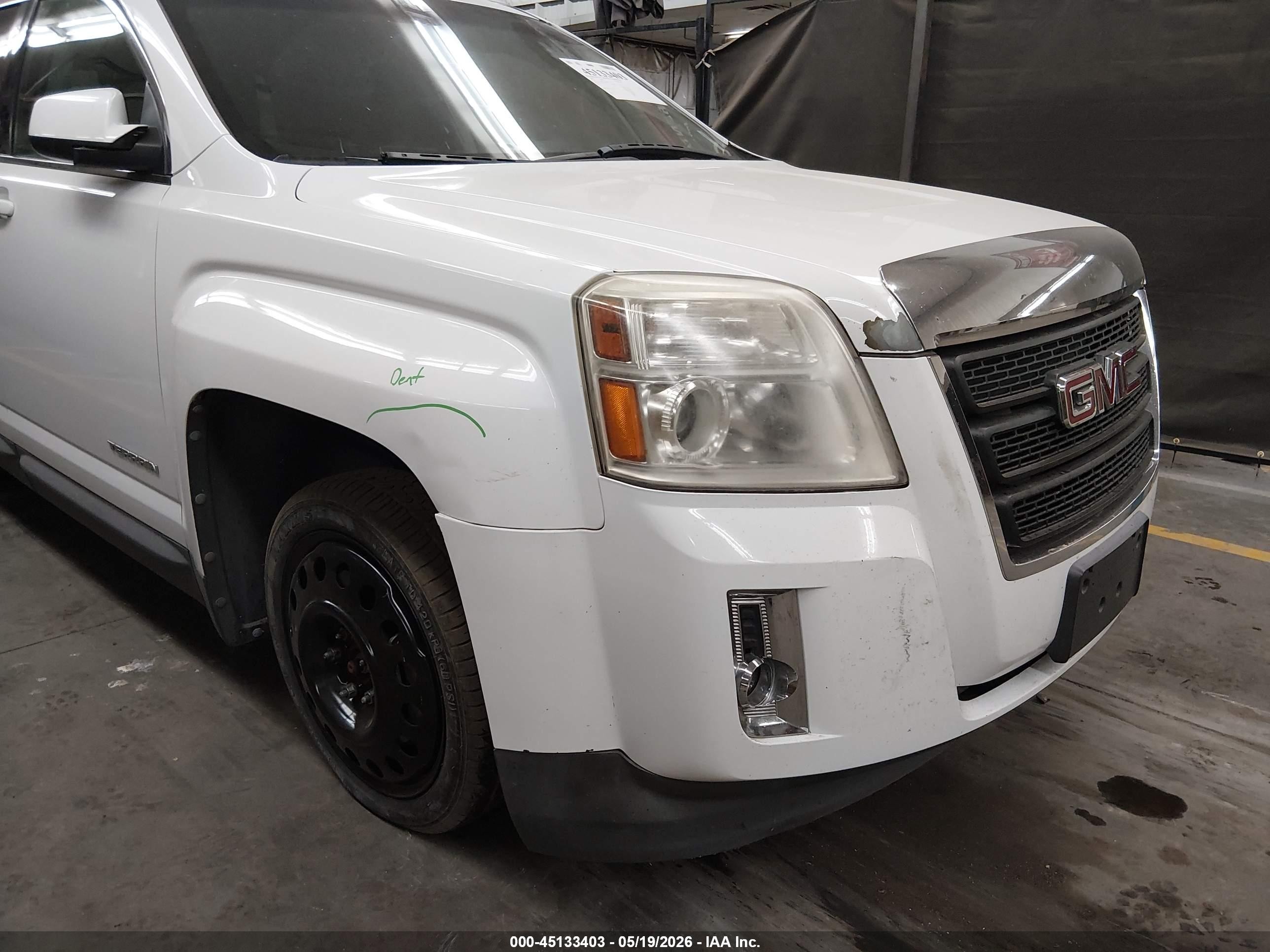 2011 Gmc Terrain Sle-1 White vin: 2CTALMEC7B6428734