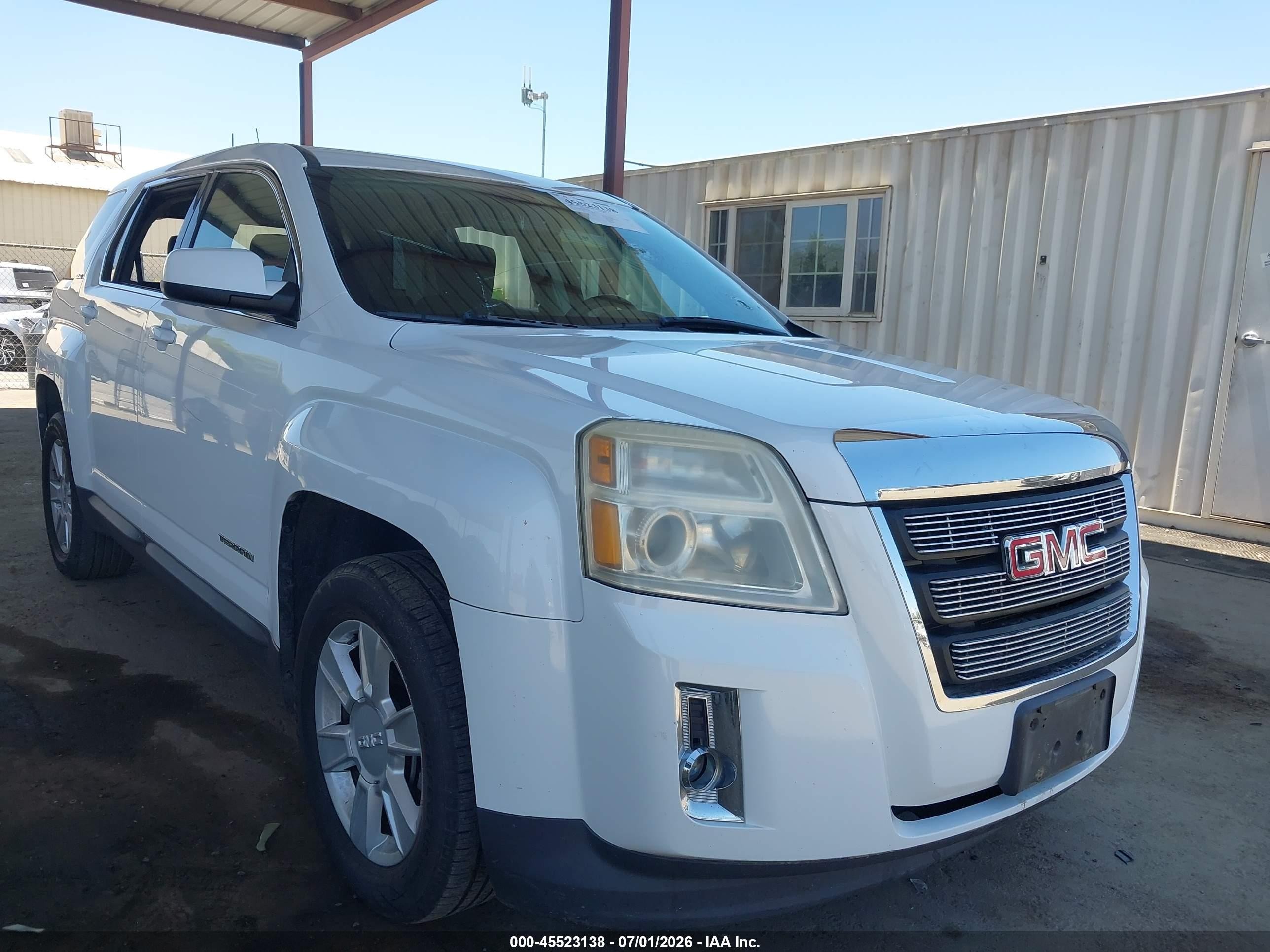 2011 Gmc Terrain Sle-1 White vin: 2CTALMEC8B6405009