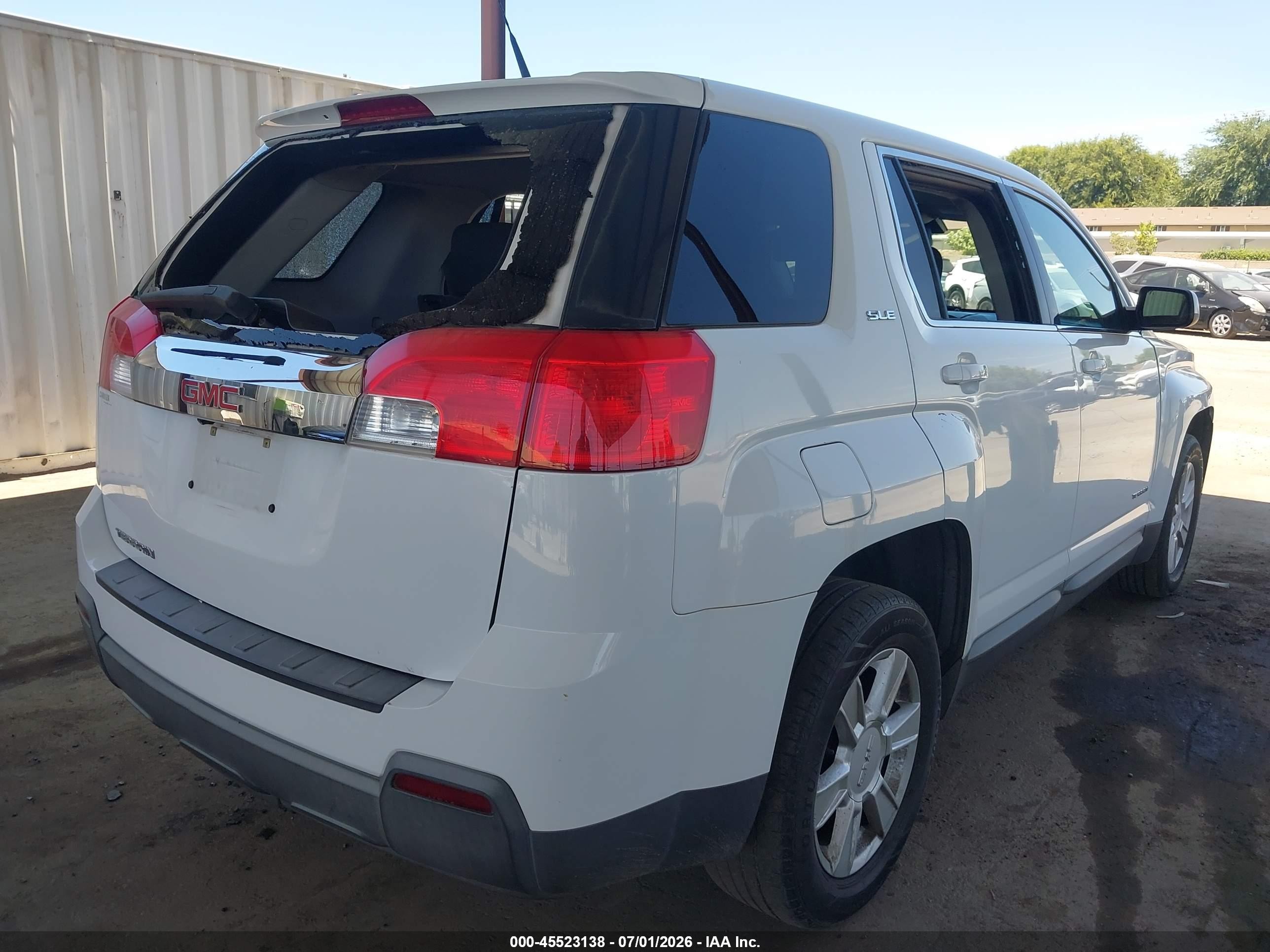 2011 Gmc Terrain Sle-1 White vin: 2CTALMEC8B6405009