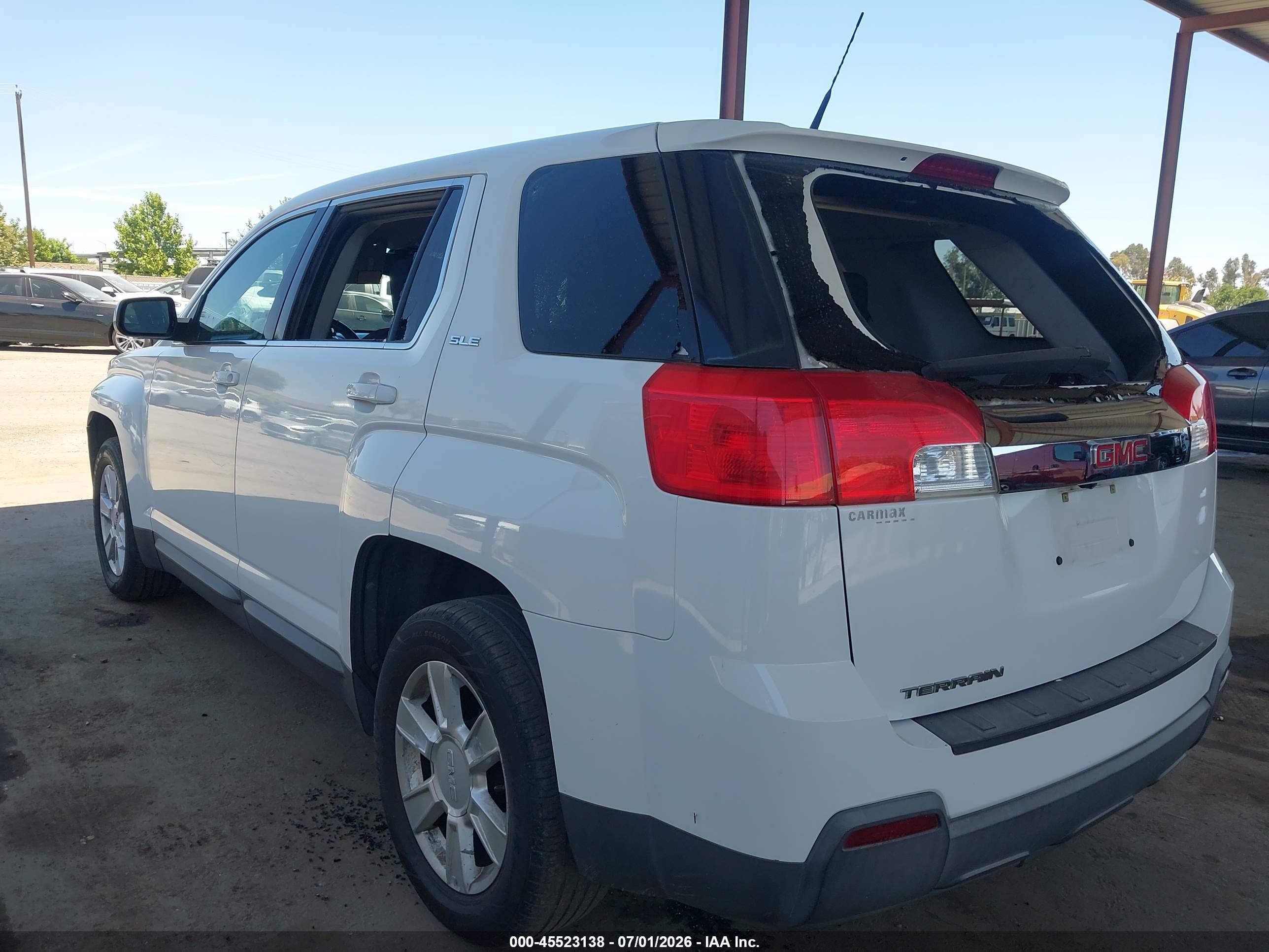 2011 Gmc Terrain Sle-1 White vin: 2CTALMEC8B6405009