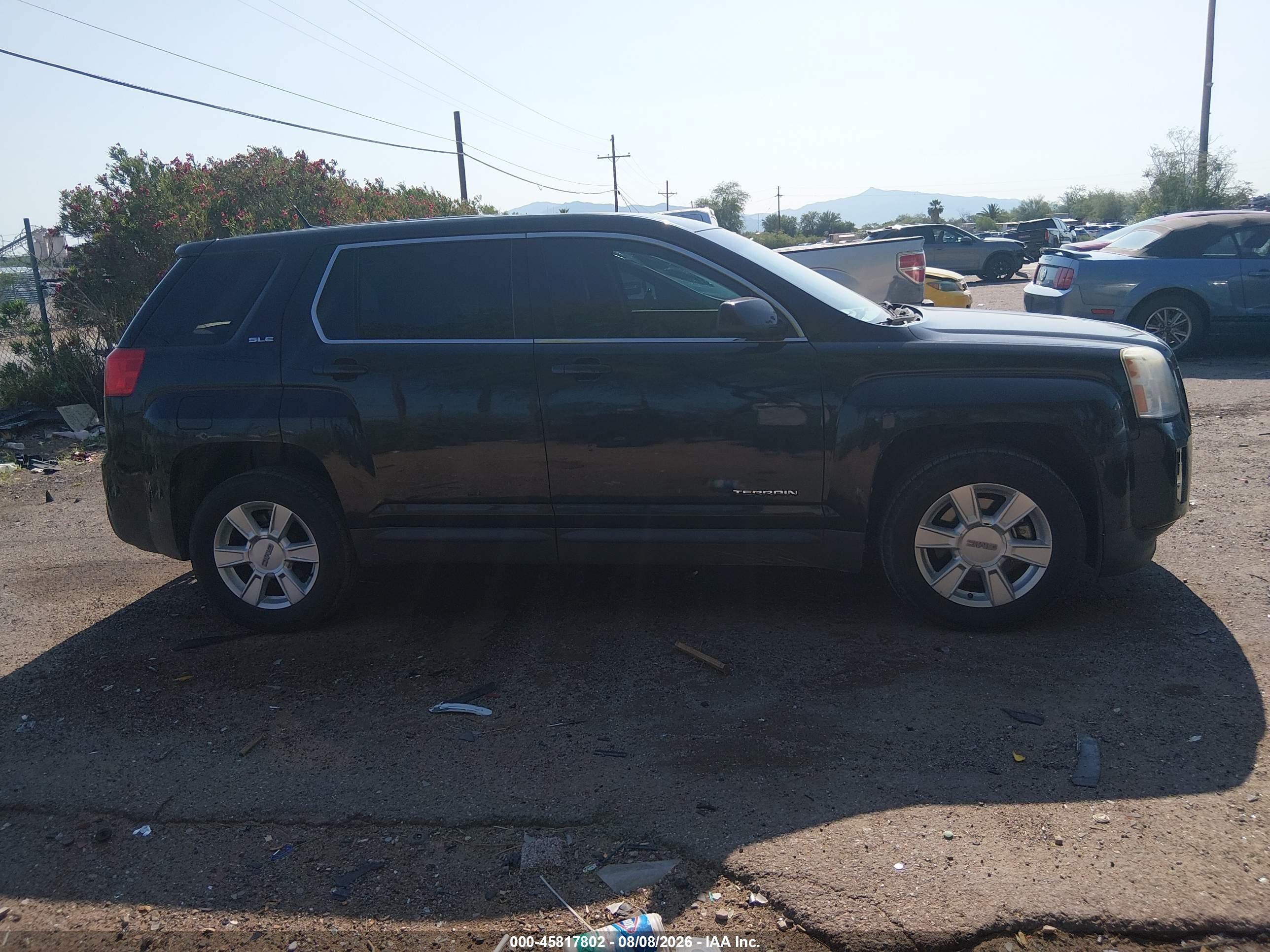 2011 Gmc Terrain Sle-1 Black vin: 2CTALMEC8B6433313