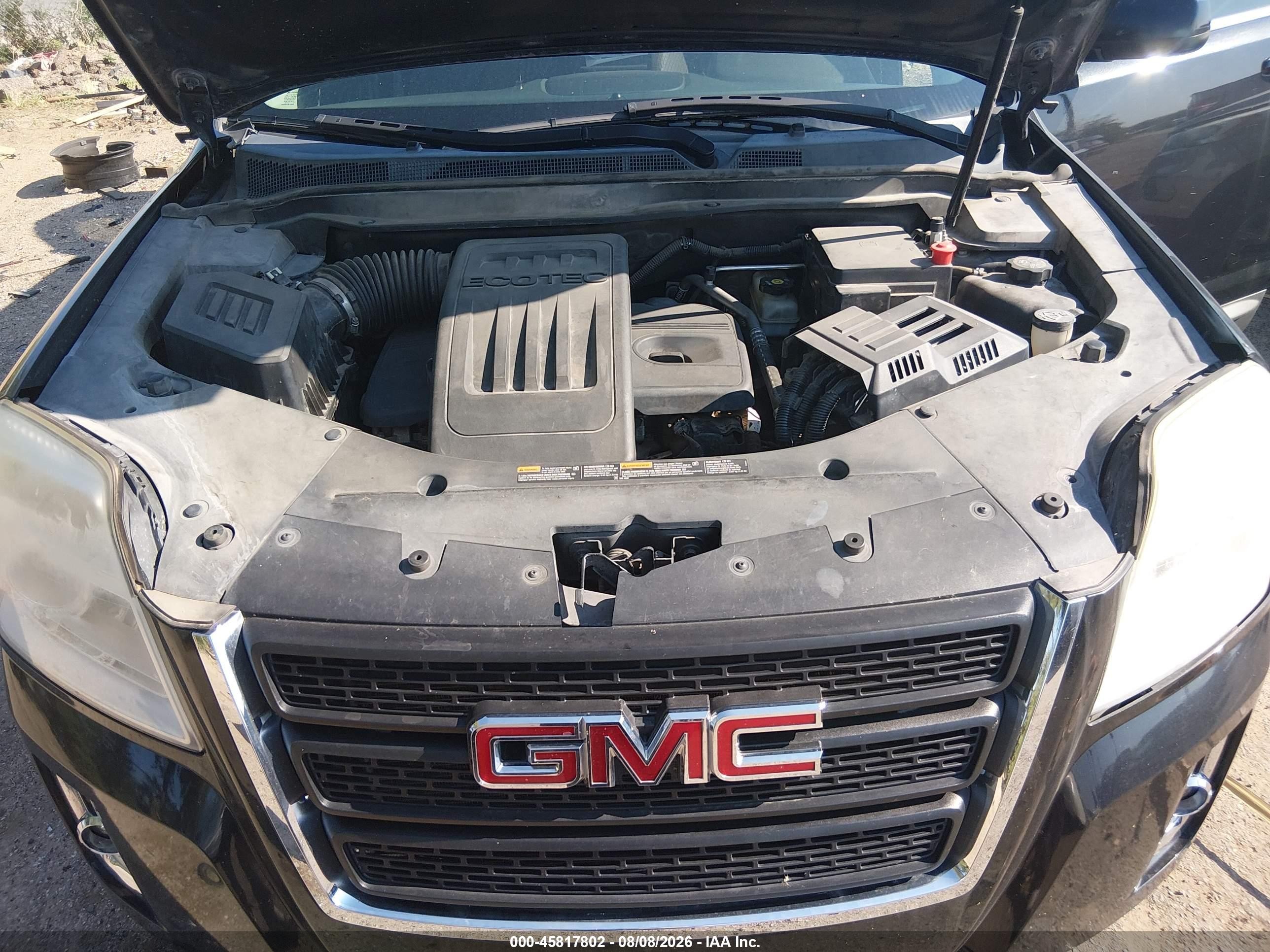 2011 Gmc Terrain Sle-1 Black vin: 2CTALMEC8B6433313