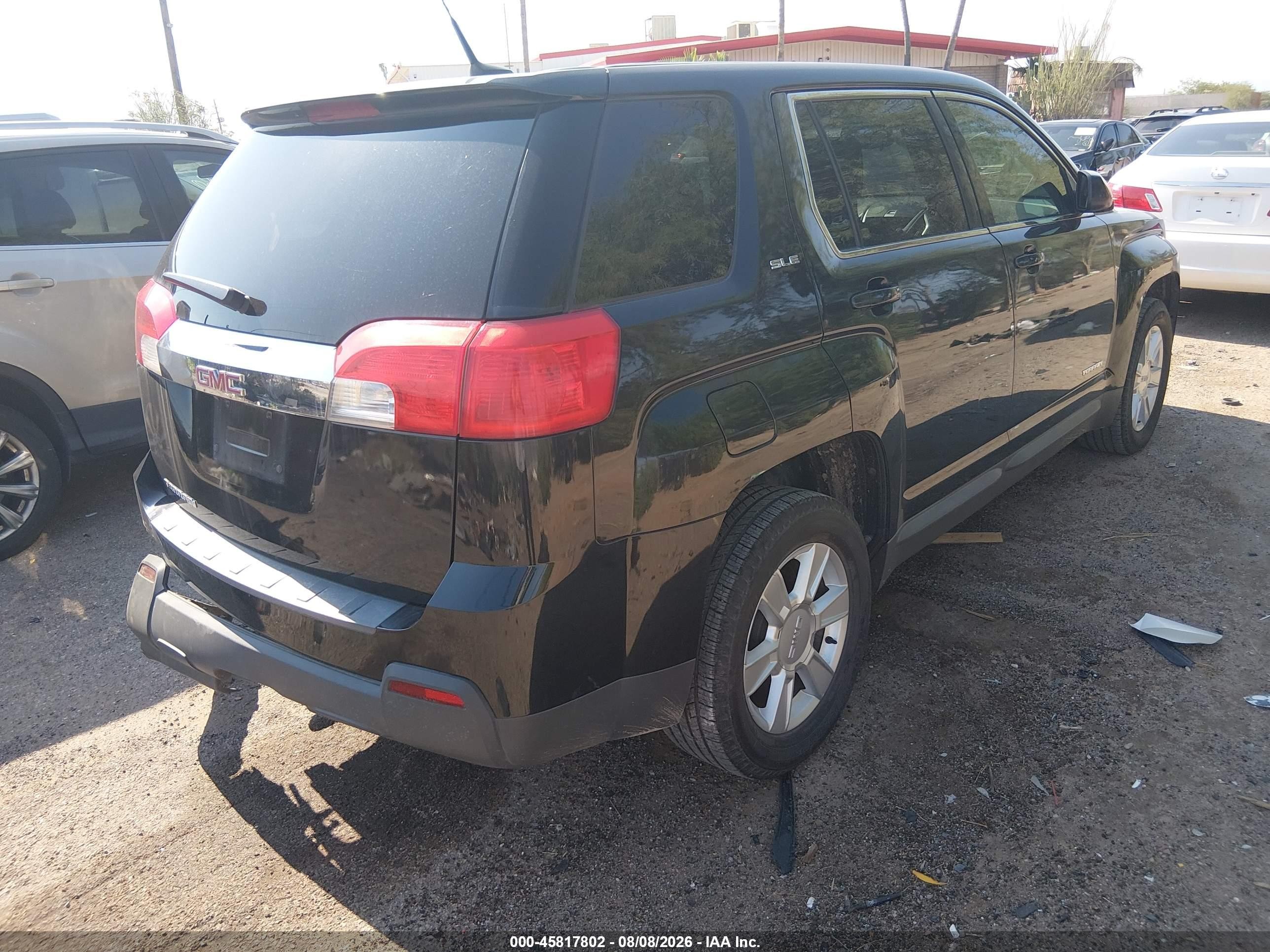 2011 Gmc Terrain Sle-1 Black vin: 2CTALMEC8B6433313