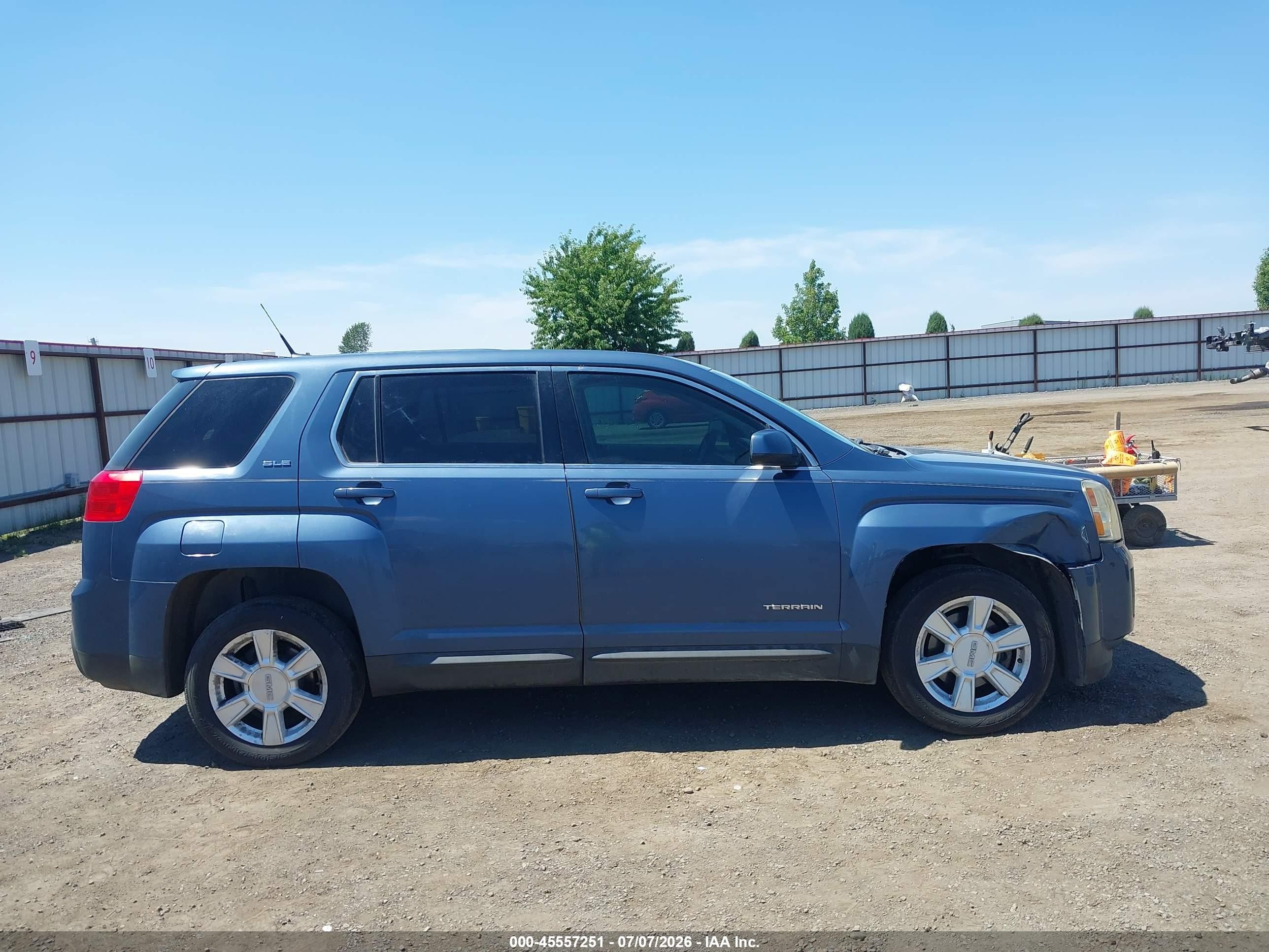 2011 Gmc Terrain Sle-1 Blue vin: 2CTALMECXB6288887