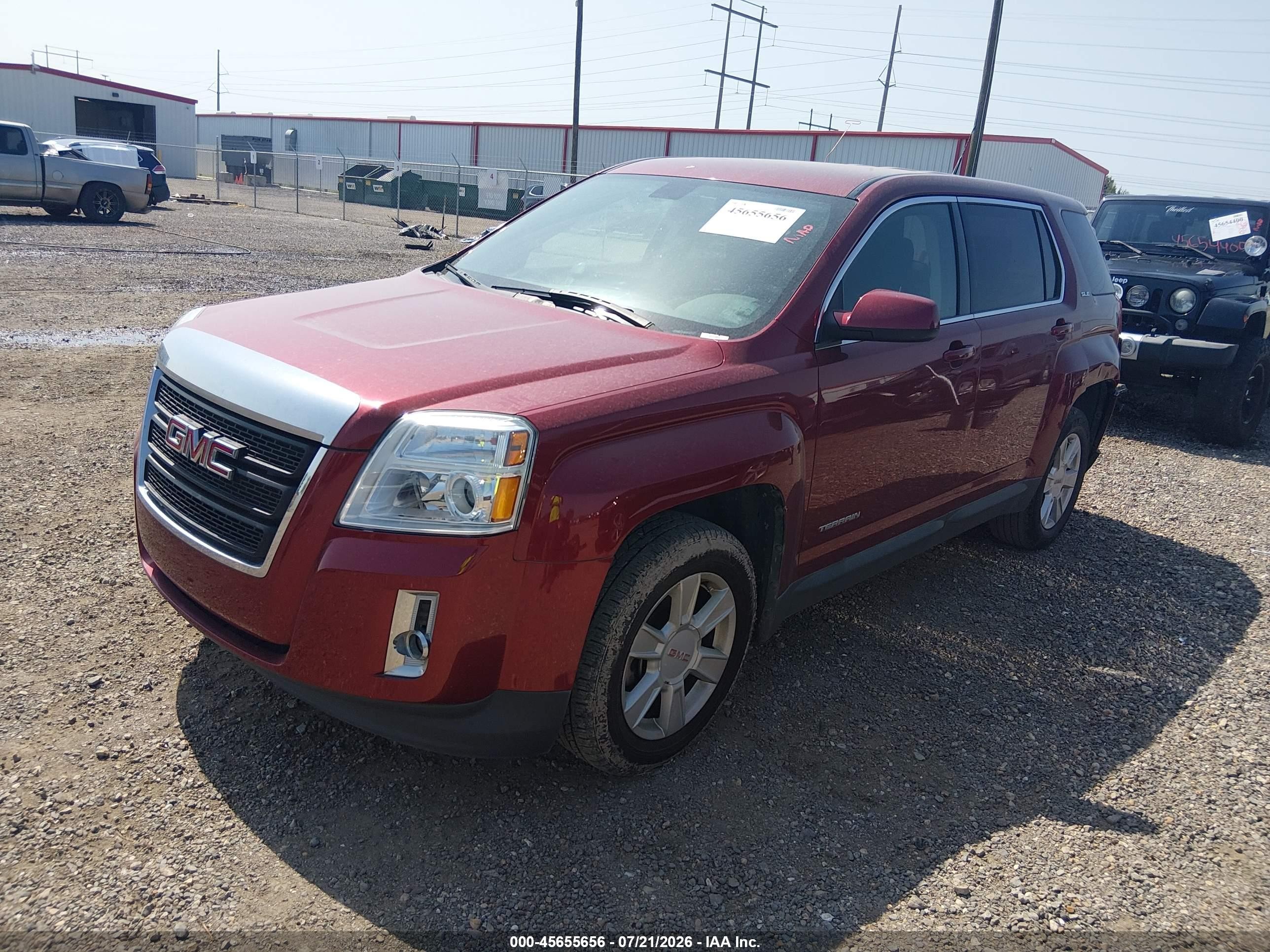2011 Gmc Terrain Sle-1 Красный vin: 2CTALMECXB6334668