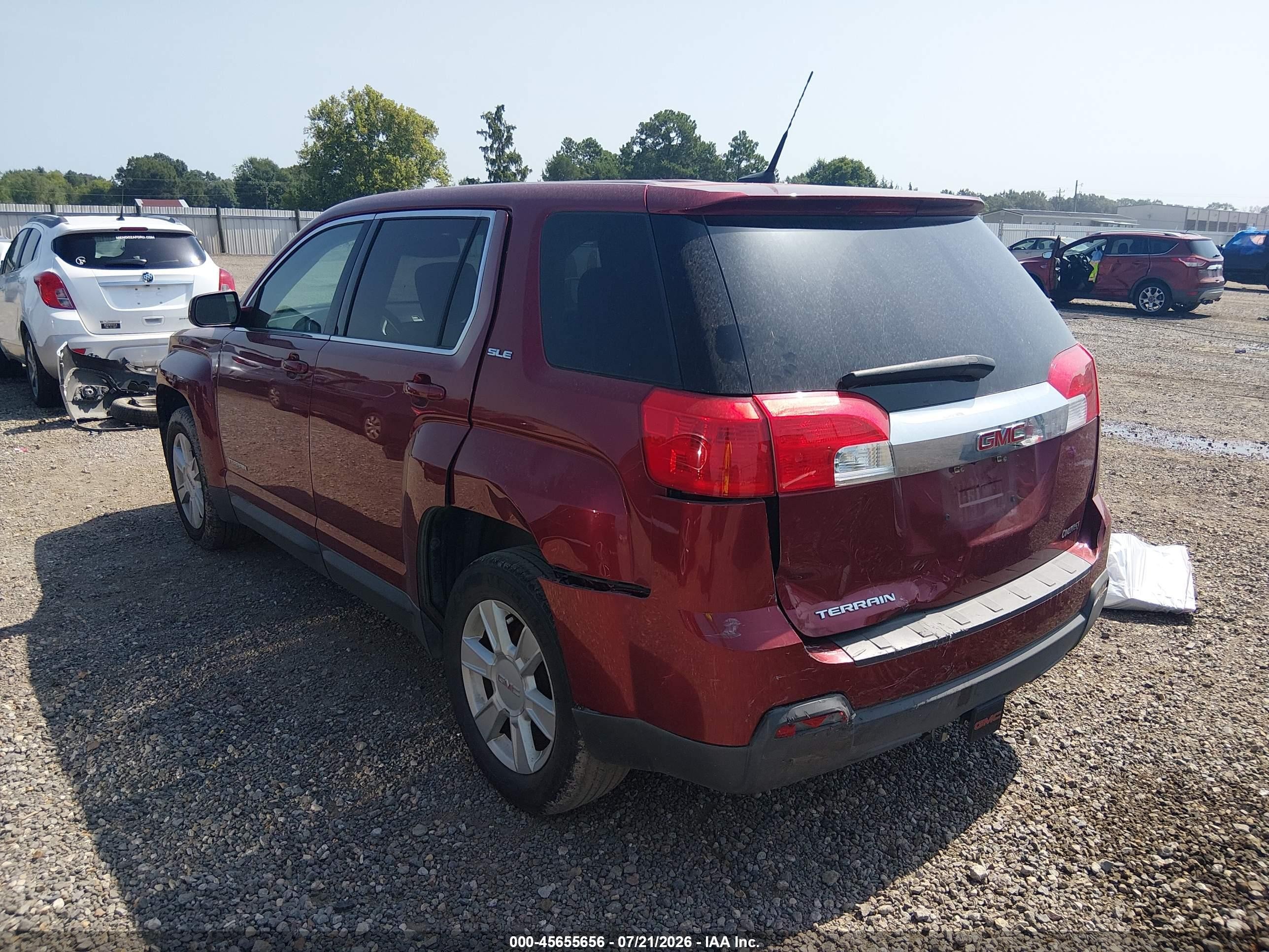 2011 Gmc Terrain Sle-1 Красный vin: 2CTALMECXB6334668