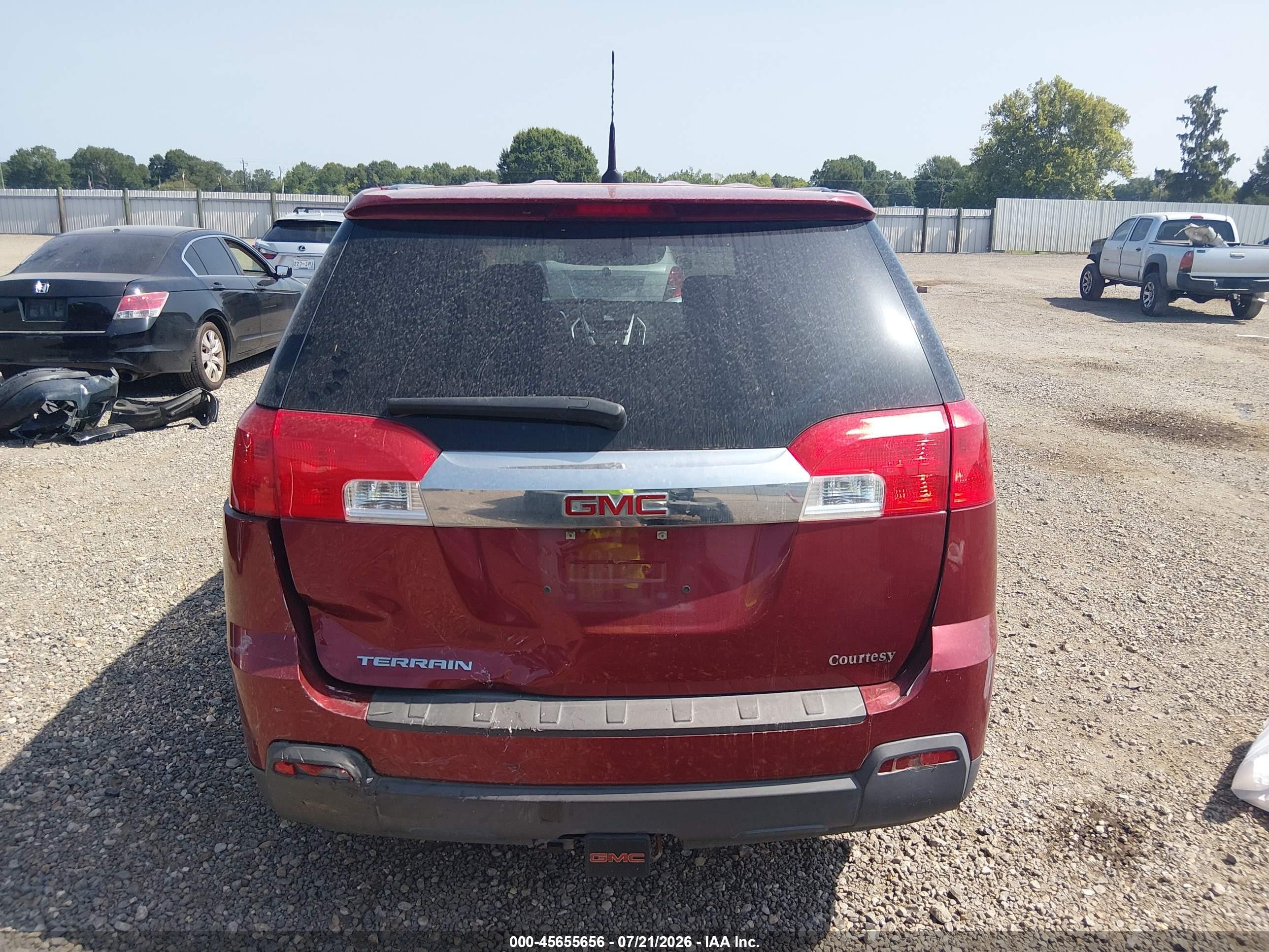 2011 Gmc Terrain Sle-1 Красный vin: 2CTALMECXB6334668