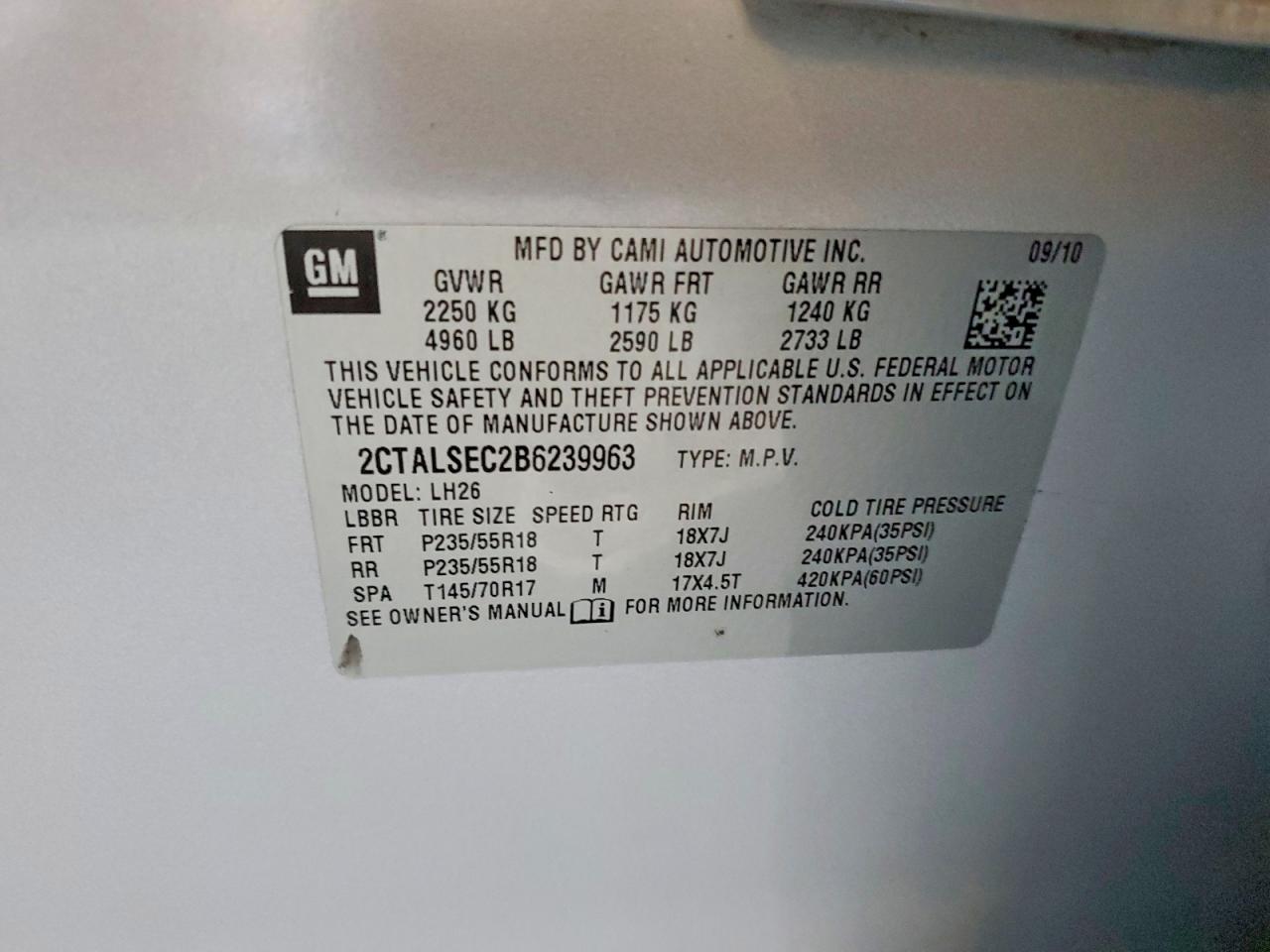 2011 Gmc Terrain Sle Silver vin: 2CTALSEC2B6239963