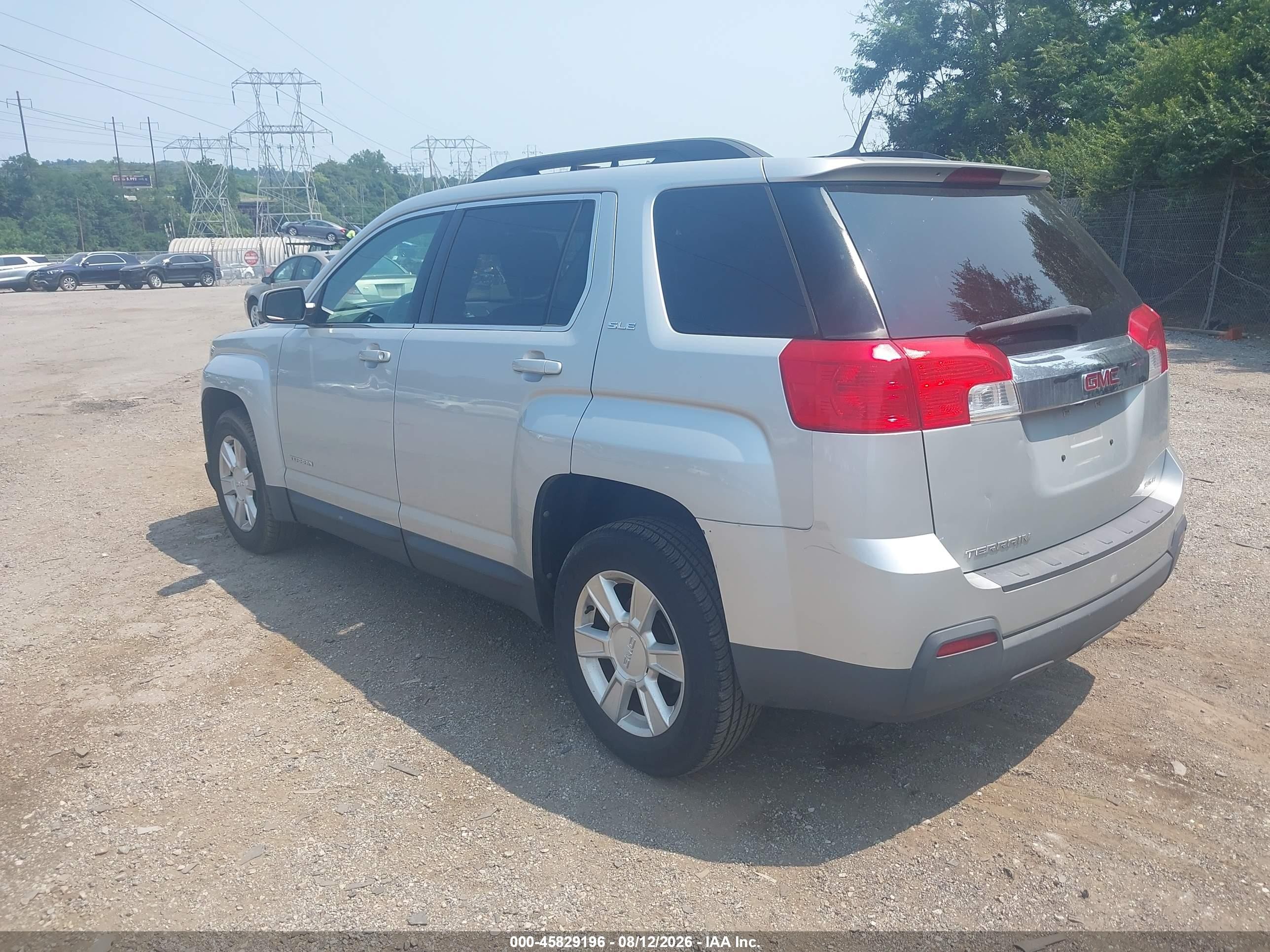 2011 Gmc Terrain Sle-2 Silver vin: 2CTALSEC3B6351655