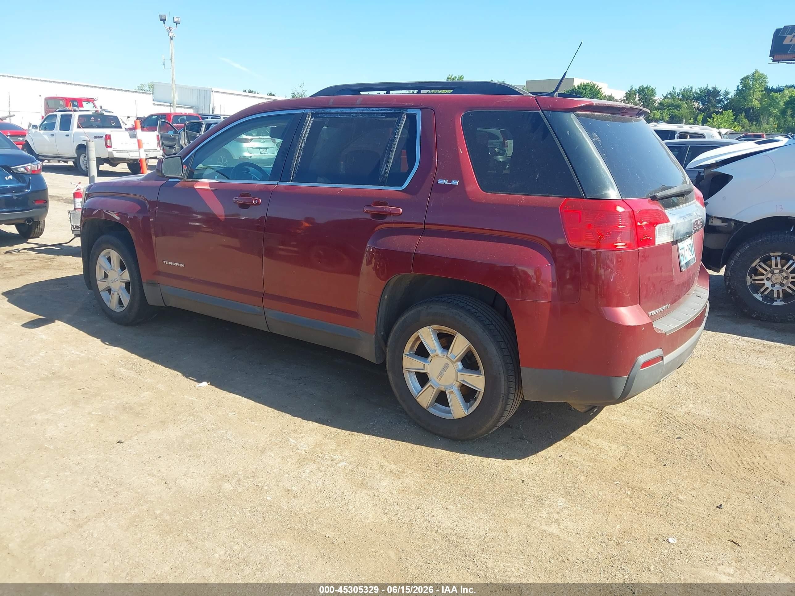 2011 Gmc Terrain Sle-2 Red vin: 2CTALSEC5B6231968