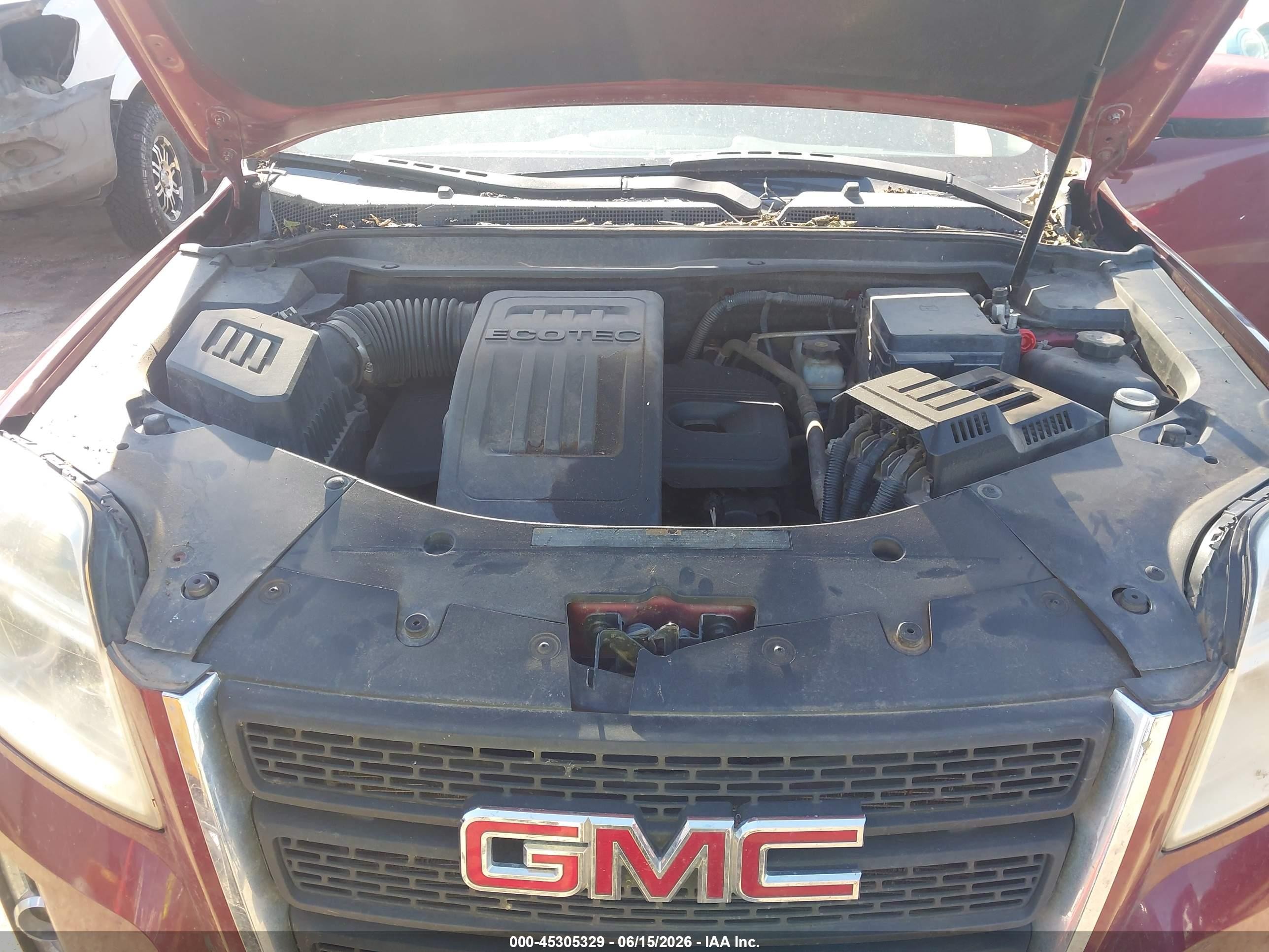 2011 Gmc Terrain Sle-2 Red vin: 2CTALSEC5B6231968