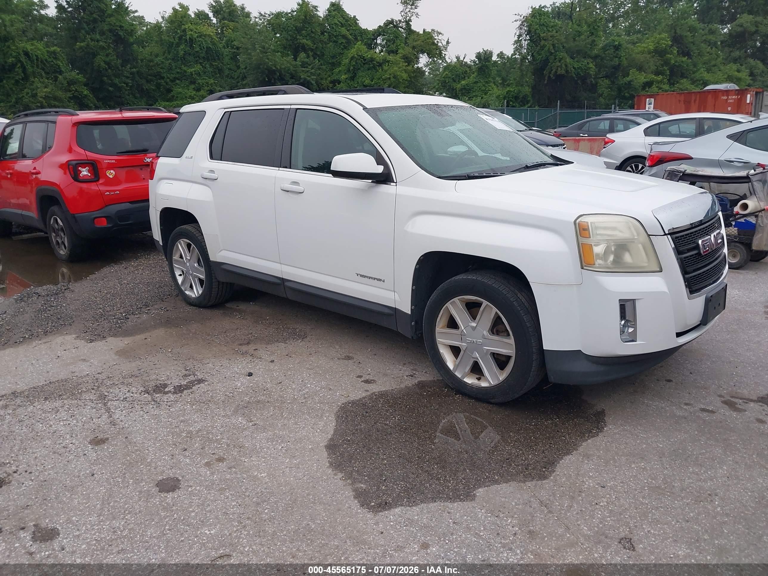 2011 Gmc Terrain Sle-2 White vin: 2CTALSEC5B6381773