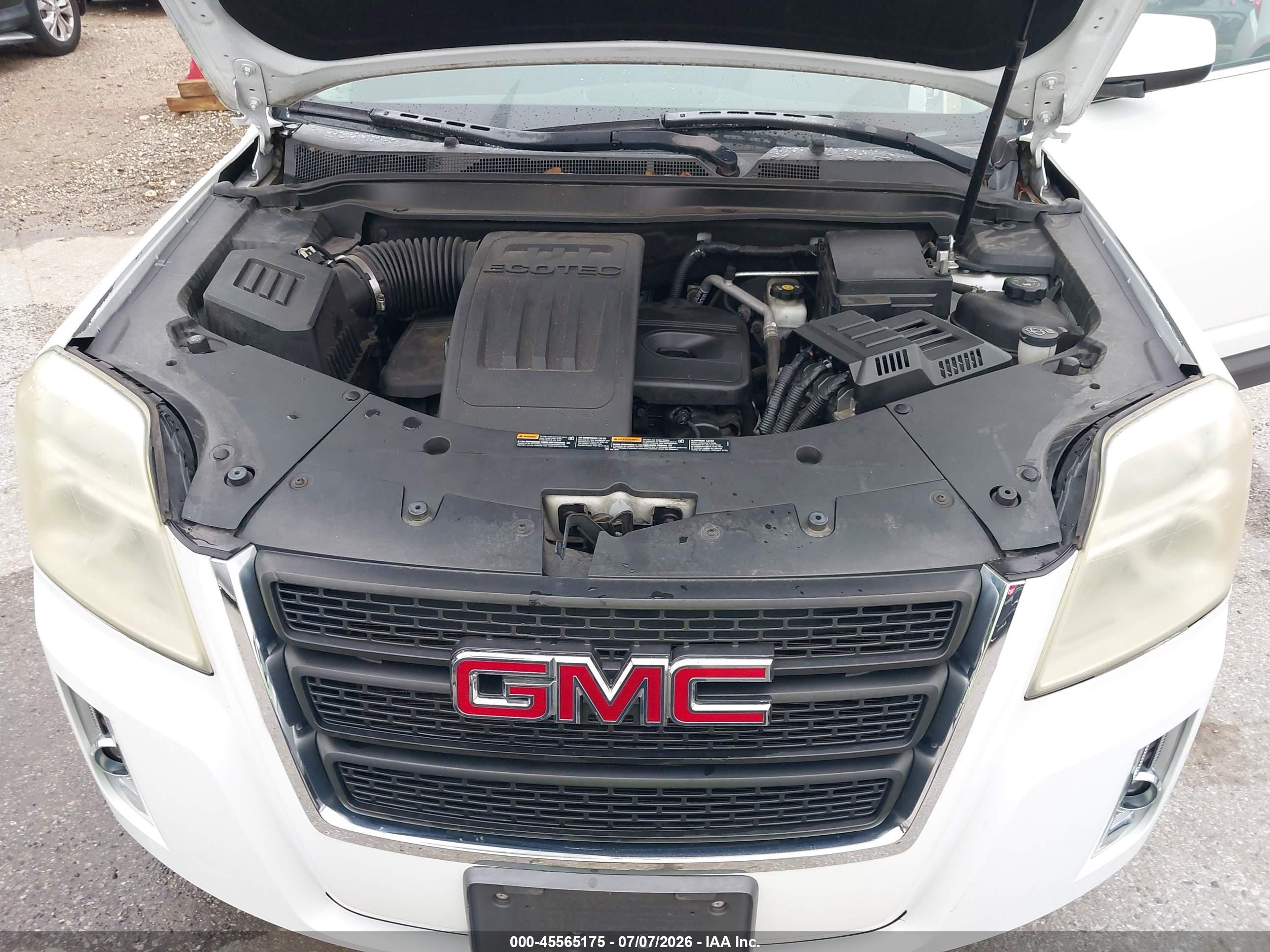 2011 Gmc Terrain Sle-2 White vin: 2CTALSEC5B6381773