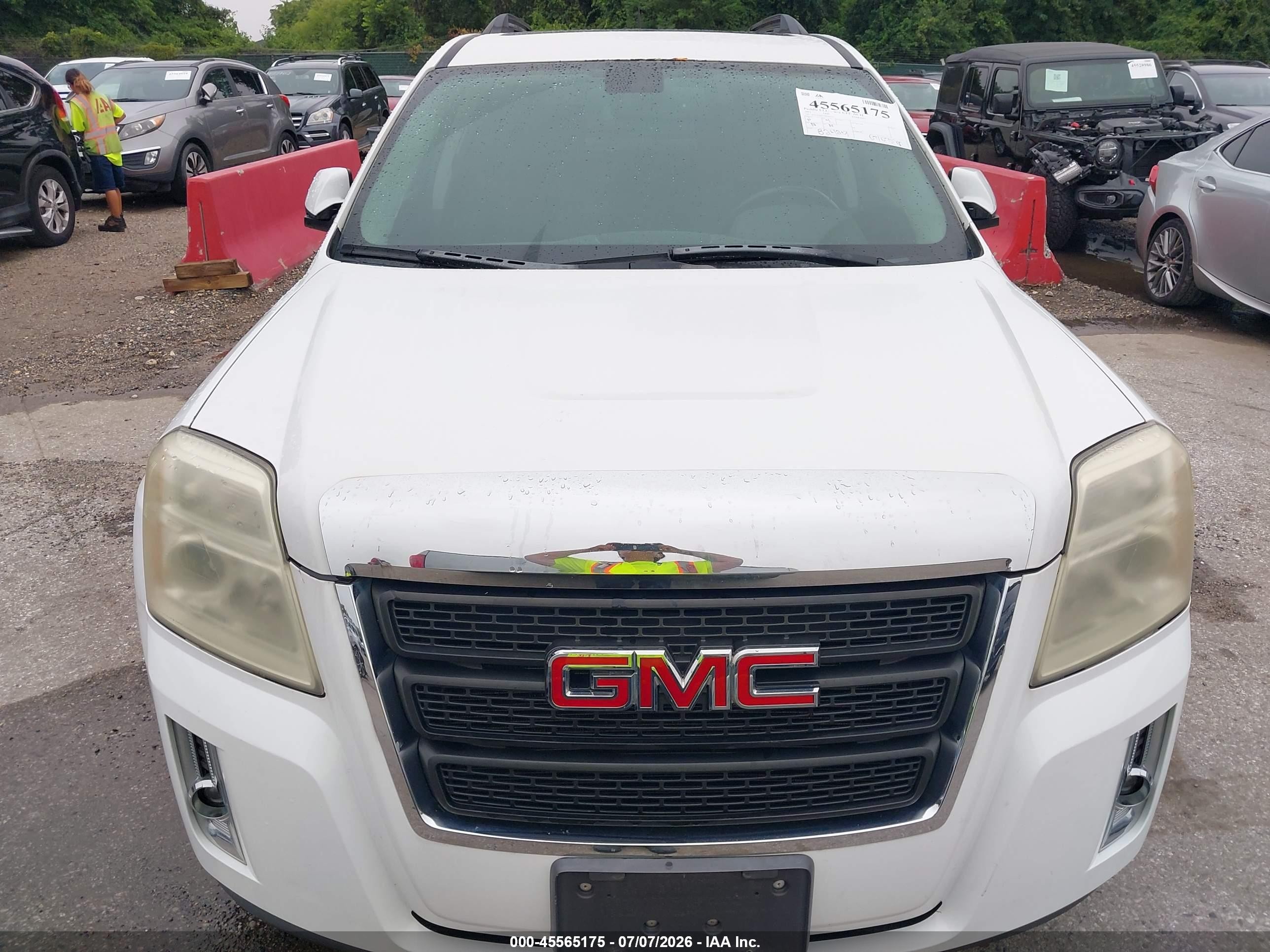 2011 Gmc Terrain Sle-2 White vin: 2CTALSEC5B6381773