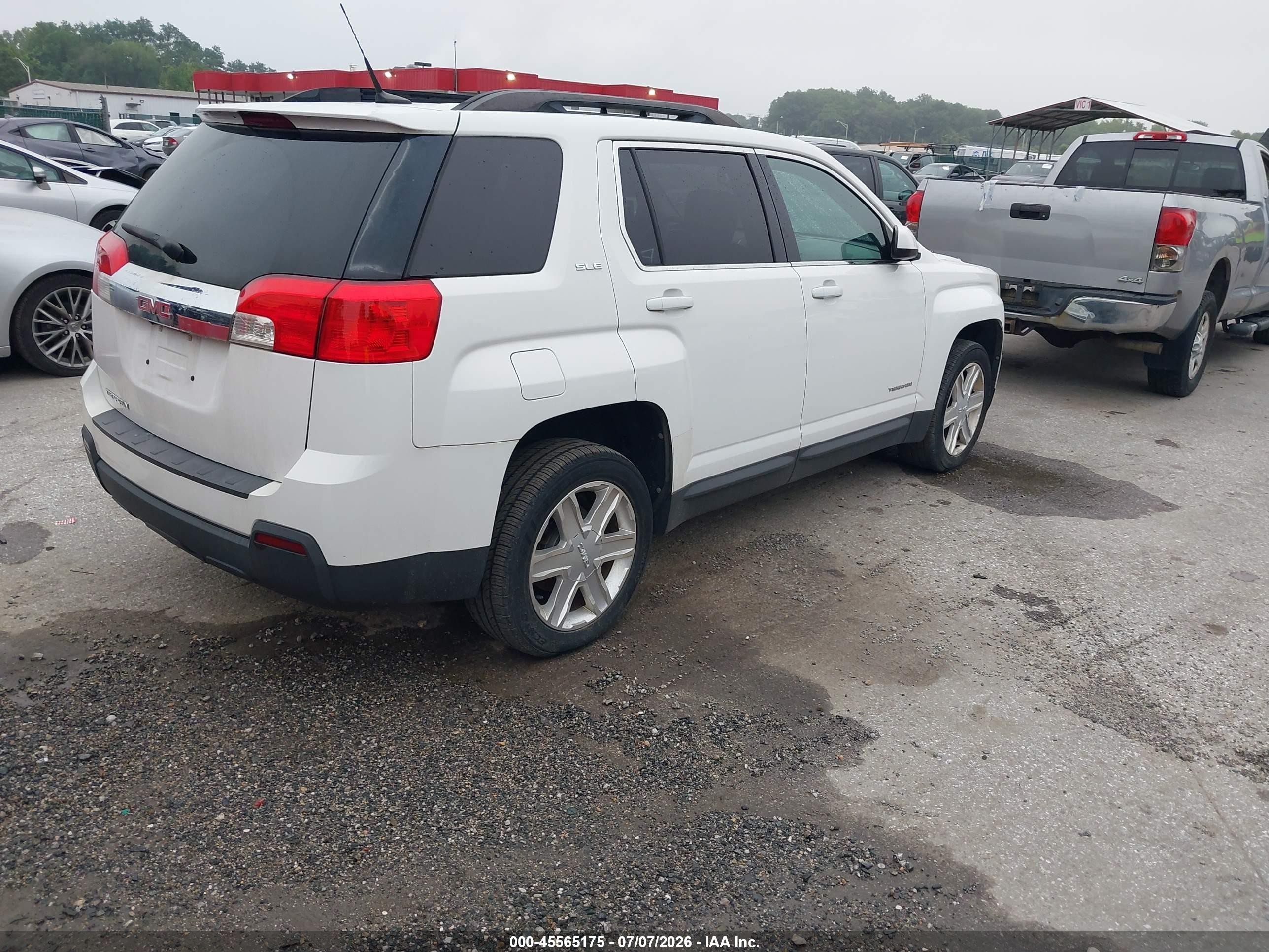 2011 Gmc Terrain Sle-2 White vin: 2CTALSEC5B6381773