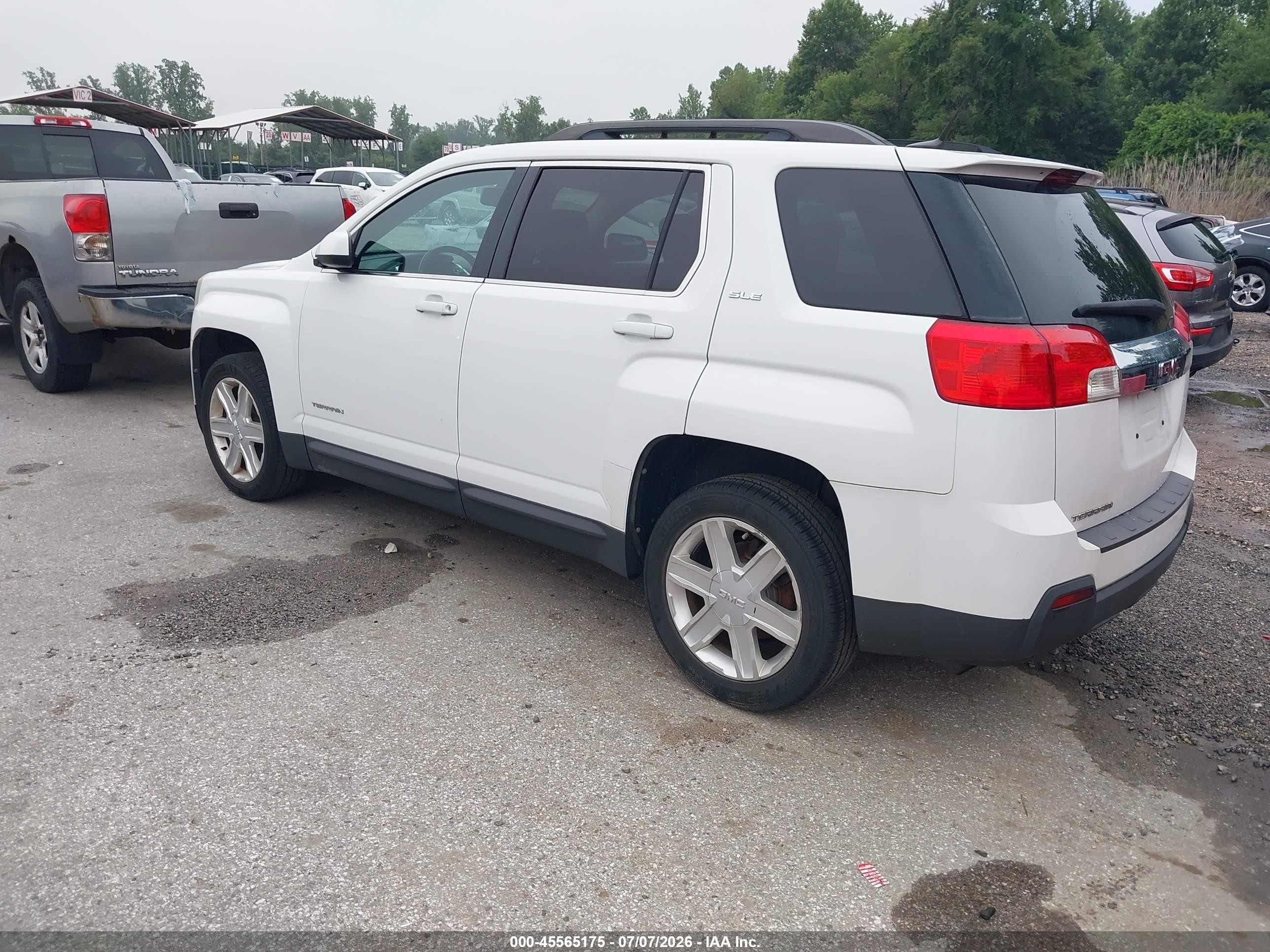 2011 Gmc Terrain Sle-2 White vin: 2CTALSEC5B6381773