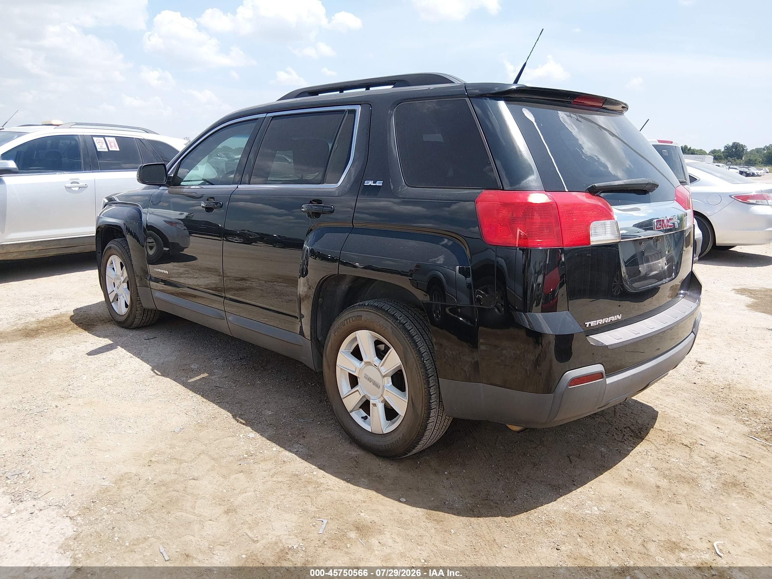 2011 Gmc Terrain Sle-2 Black vin: 2CTALSEC6B6369017