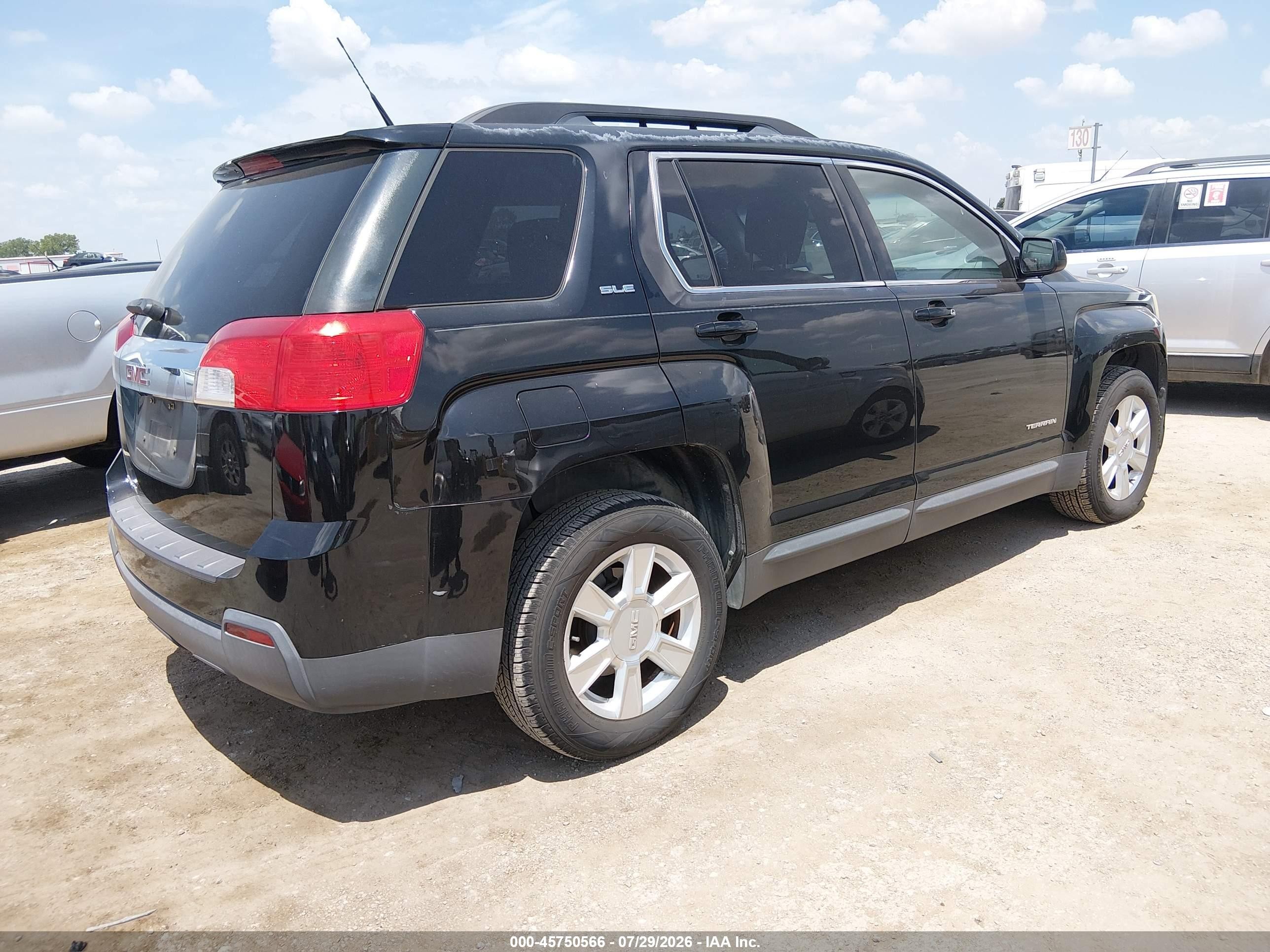2011 Gmc Terrain Sle-2 Black vin: 2CTALSEC6B6369017