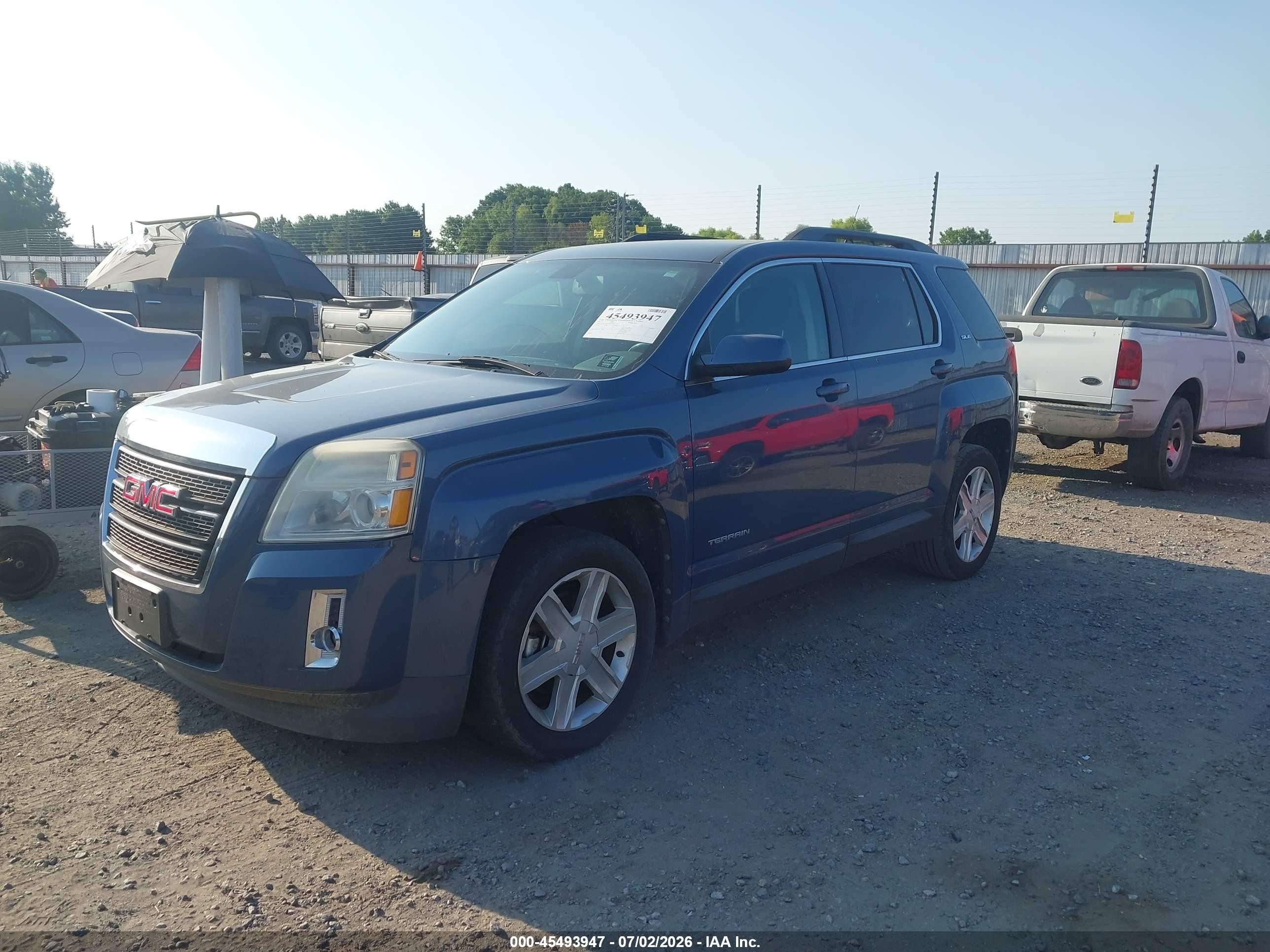 2011 Gmc Terrain Sle-2 Blue vin: 2CTALSEC7B6438085