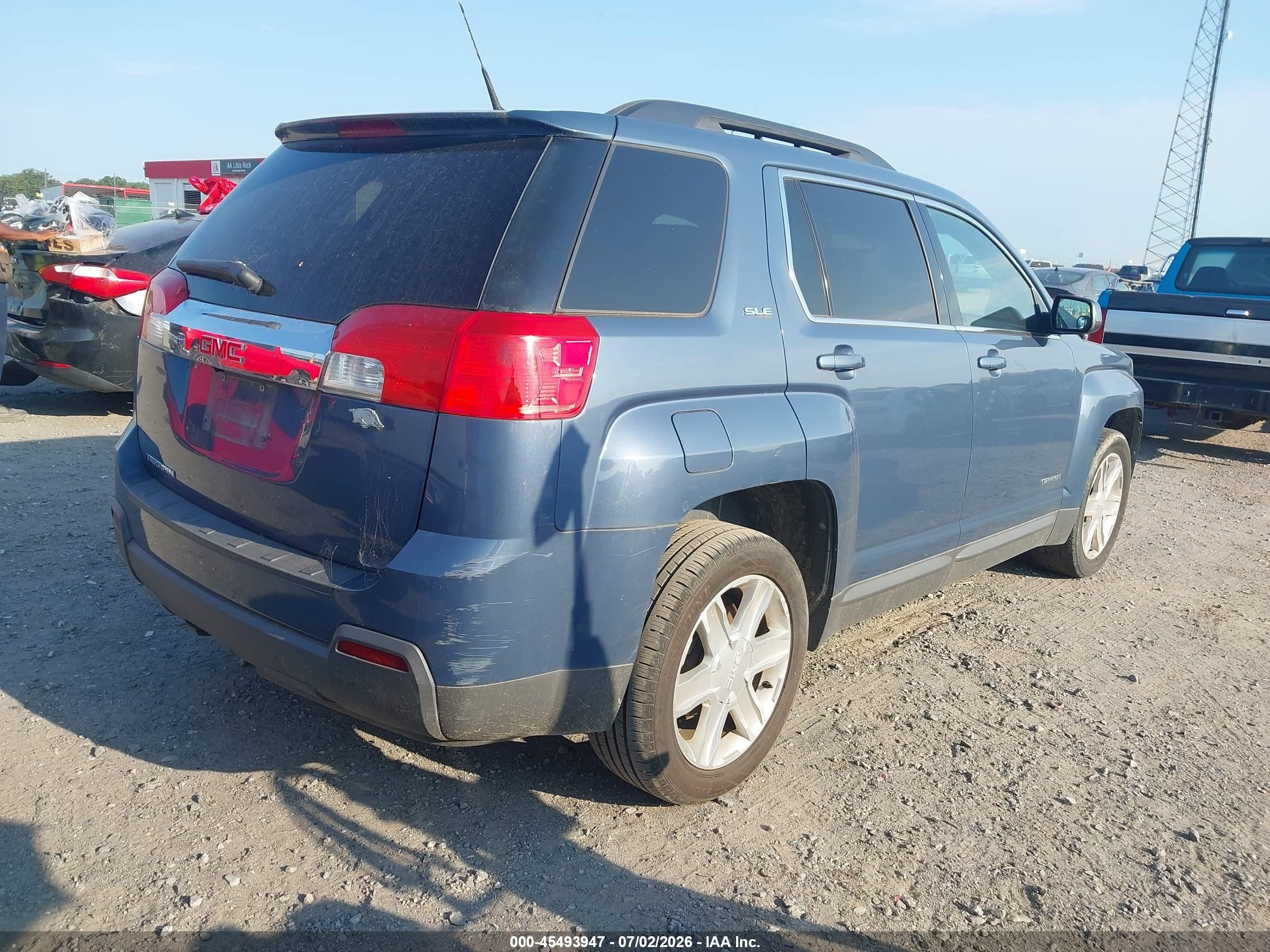 2011 Gmc Terrain Sle-2 Blue vin: 2CTALSEC7B6438085