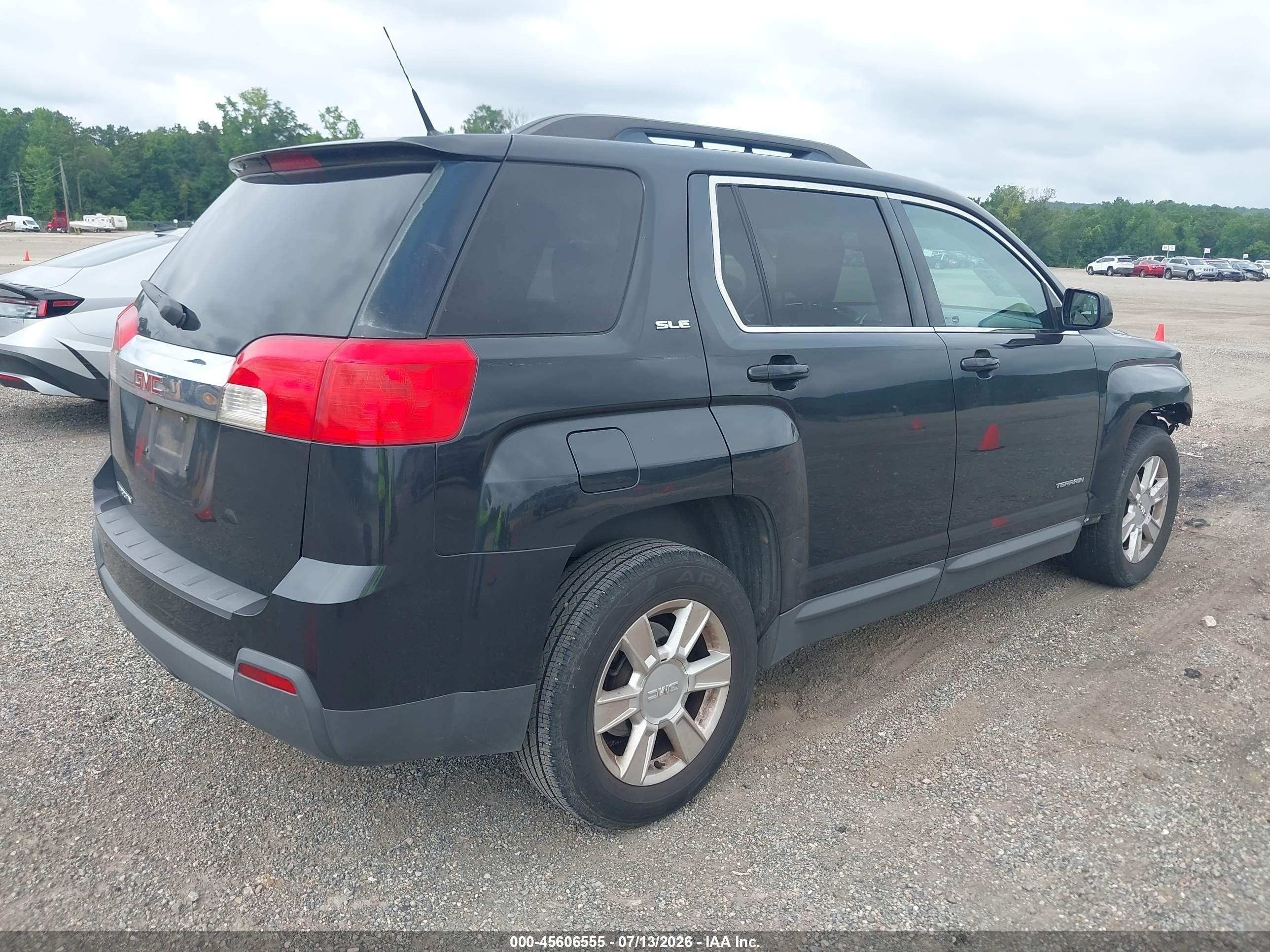 2011 Gmc Terrain Sle-2 Черный vin: 2CTALSEC7B6460667