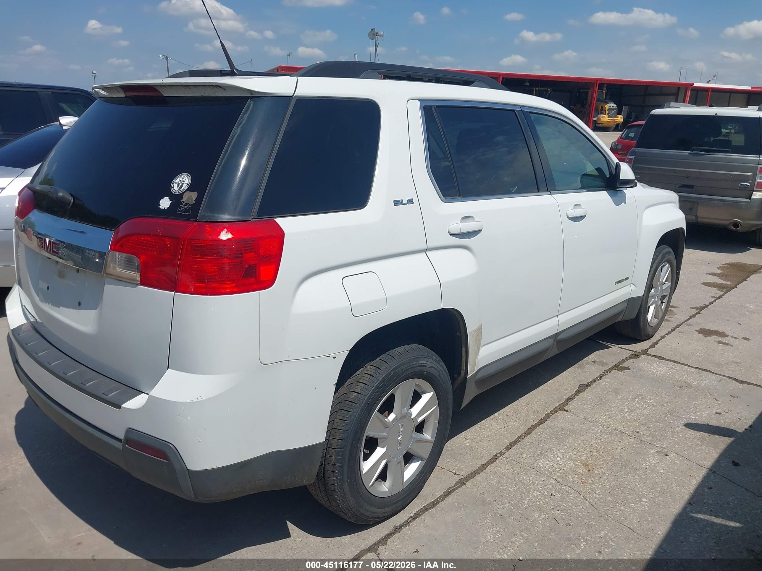2011 Gmc Terrain Sle-2 Белый vin: 2CTALSEC8B6431131