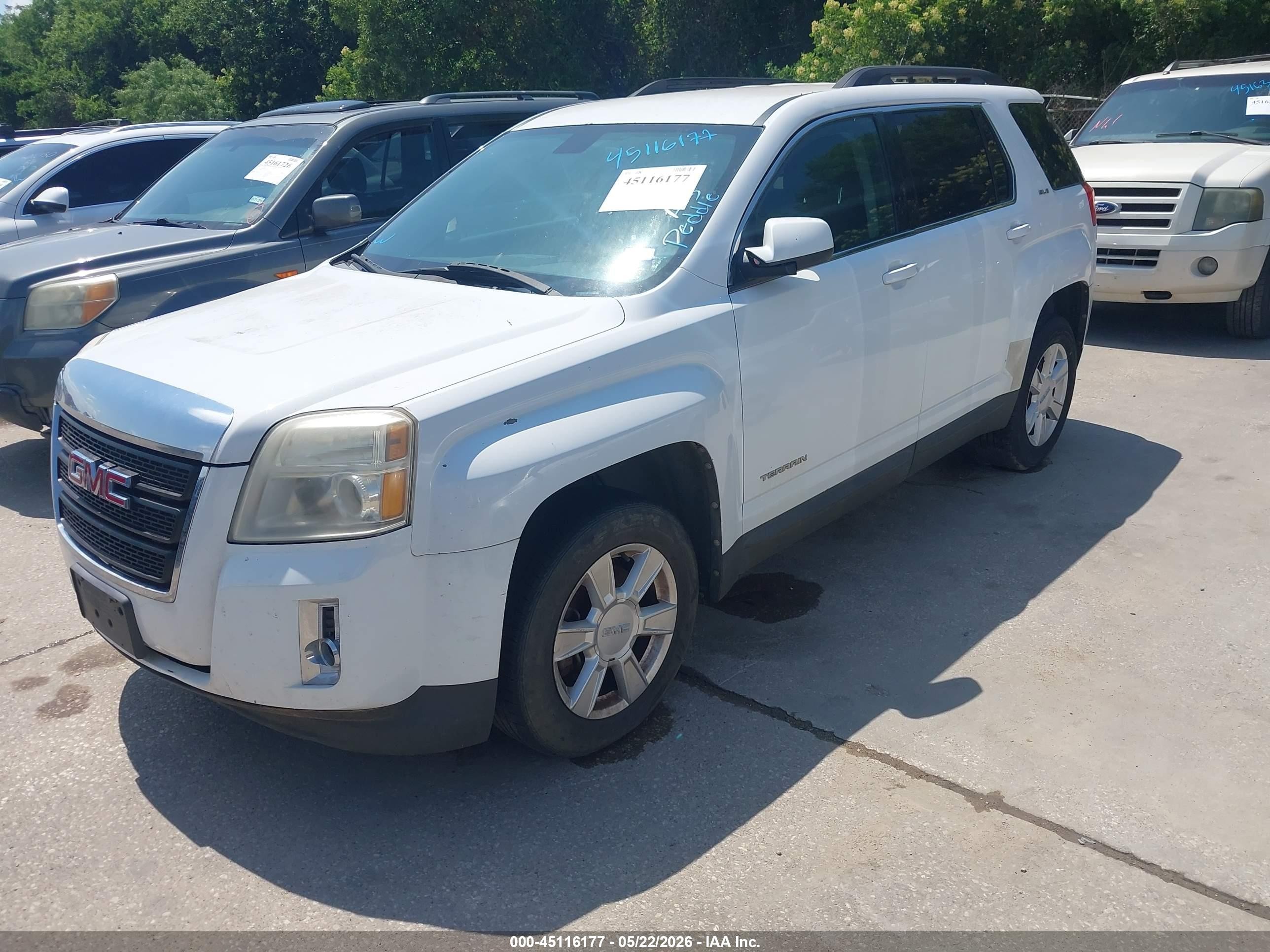 2011 Gmc Terrain Sle-2 Белый vin: 2CTALSEC8B6431131
