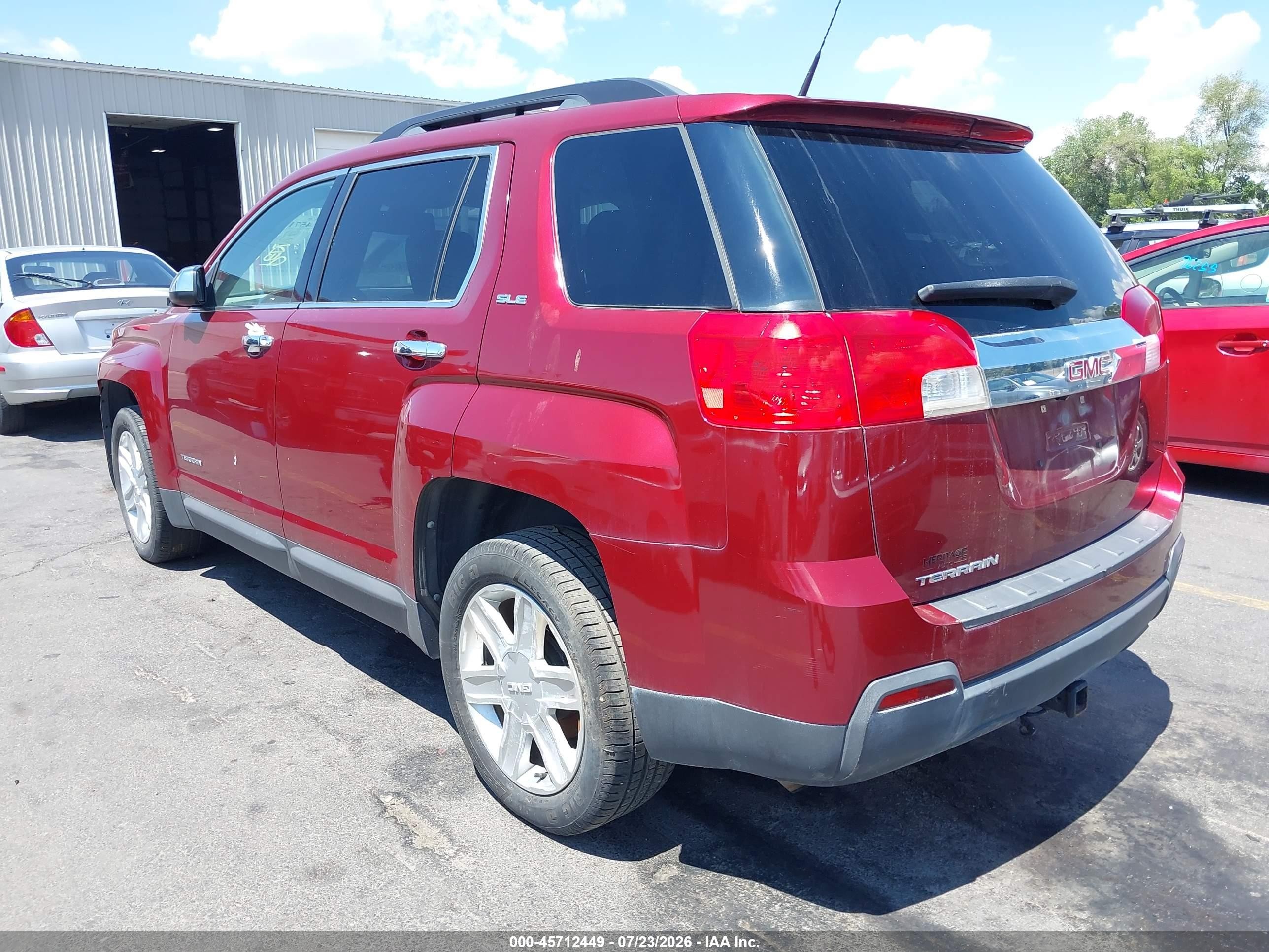2011 Gmc Terrain Sle-2 Red vin: 2CTALSEC9B6288545