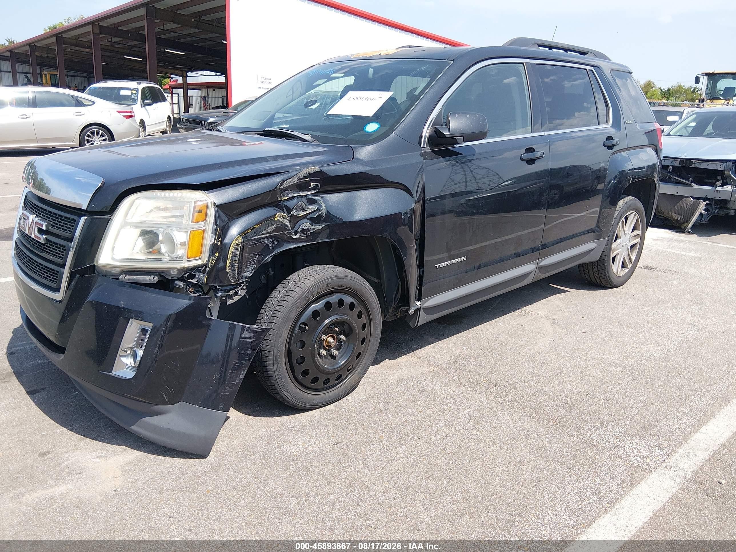 2011 Gmc Terrain Sle-2 Black vin: 2CTALSEC9B6423541