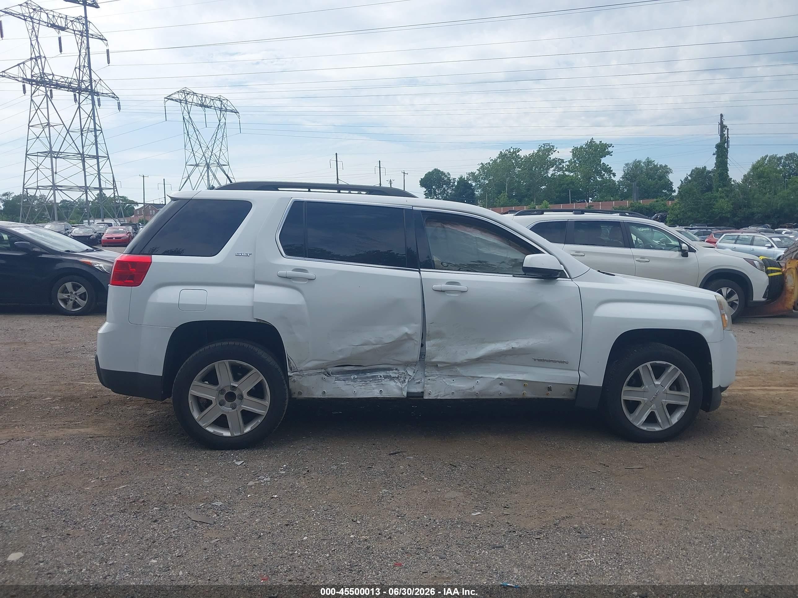 2011 Gmc Terrain Slt-1 White vin: 2CTALUEC0B6304224