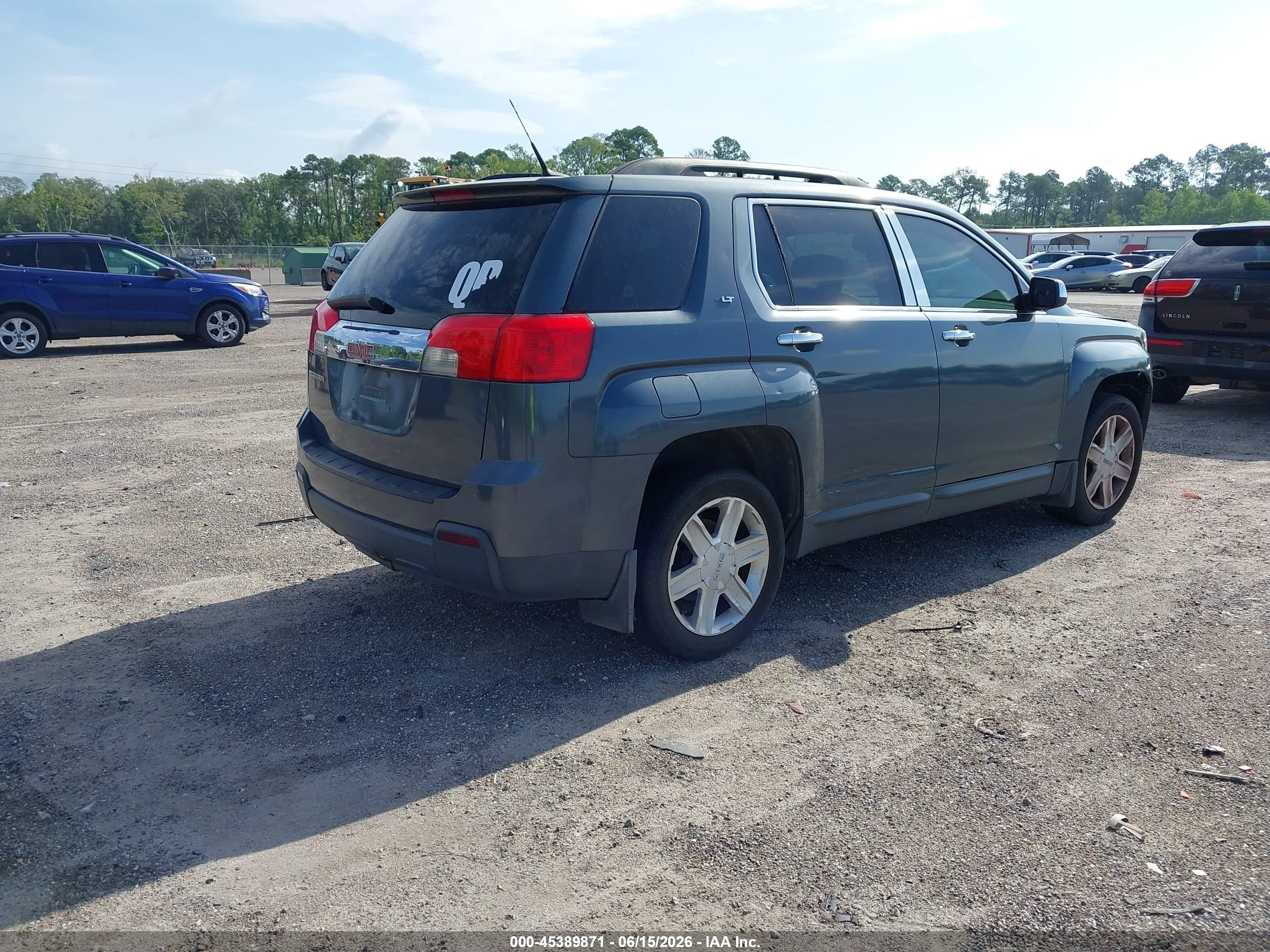 2011 Gmc Terrain Slt-1 Gray vin: 2CTALUEC0B6391557