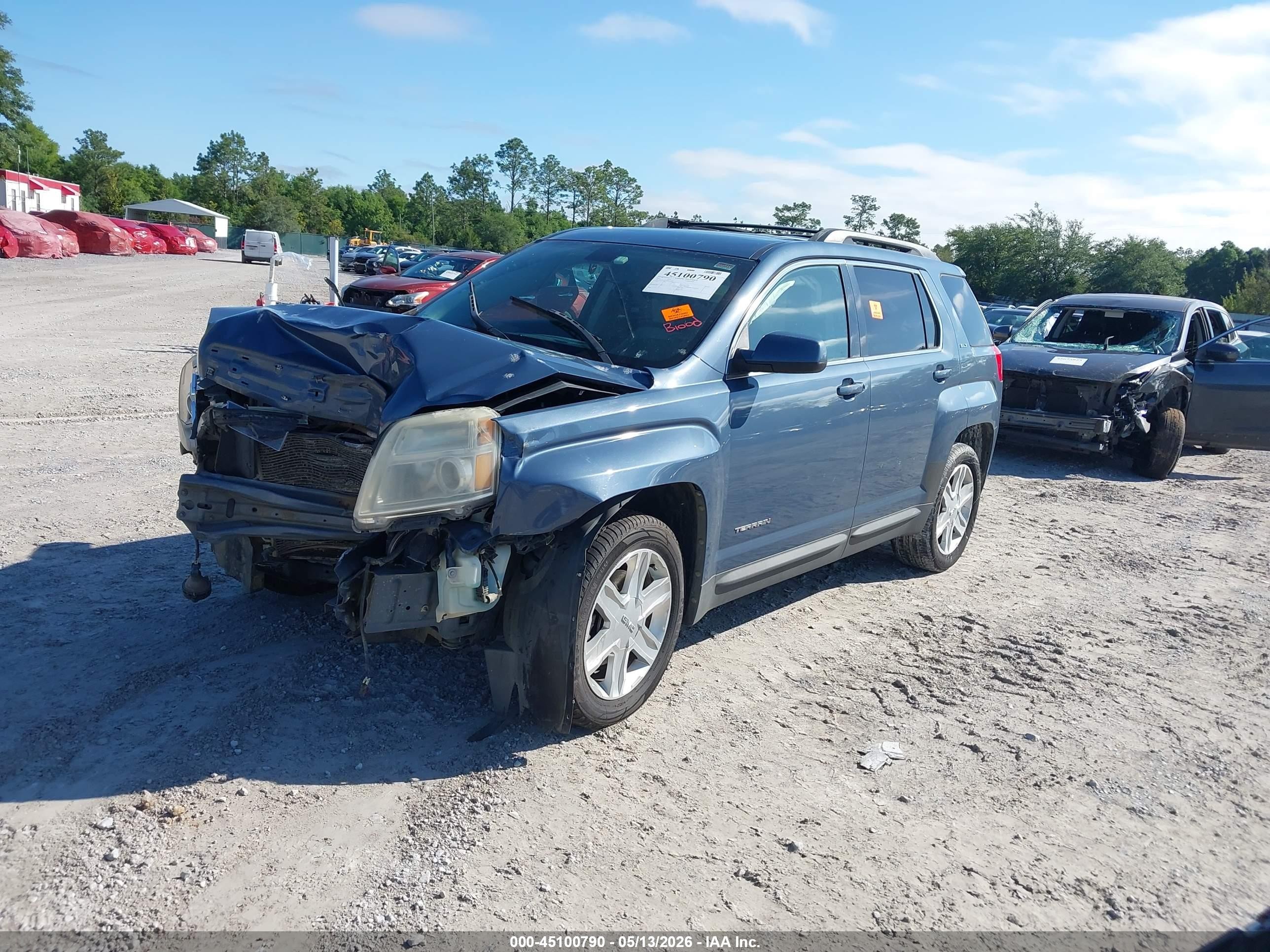 2011 Gmc Terrain Slt-1 Light Blue vin: 2CTALUEC1B6211874