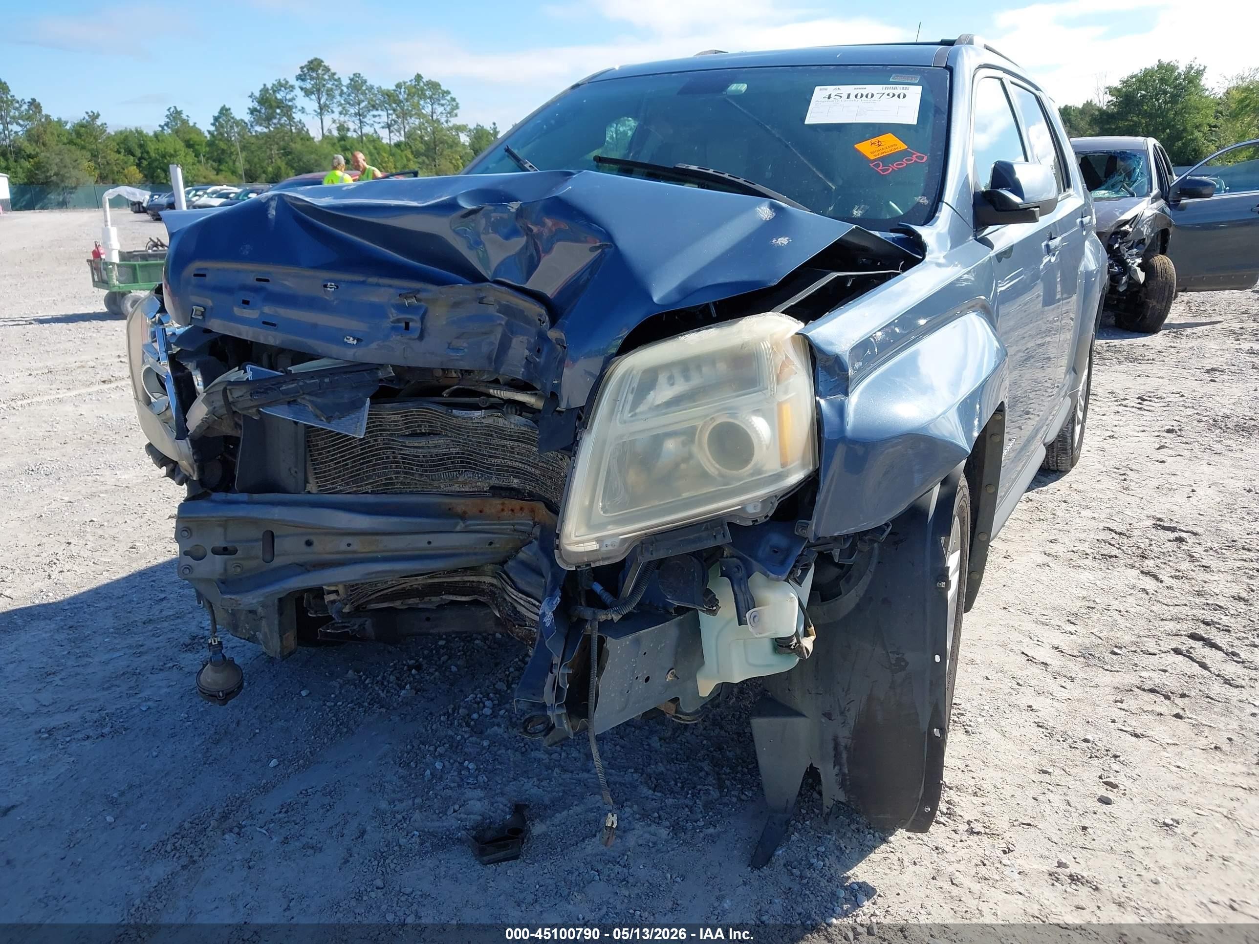 2011 Gmc Terrain Slt-1 Light Blue vin: 2CTALUEC1B6211874