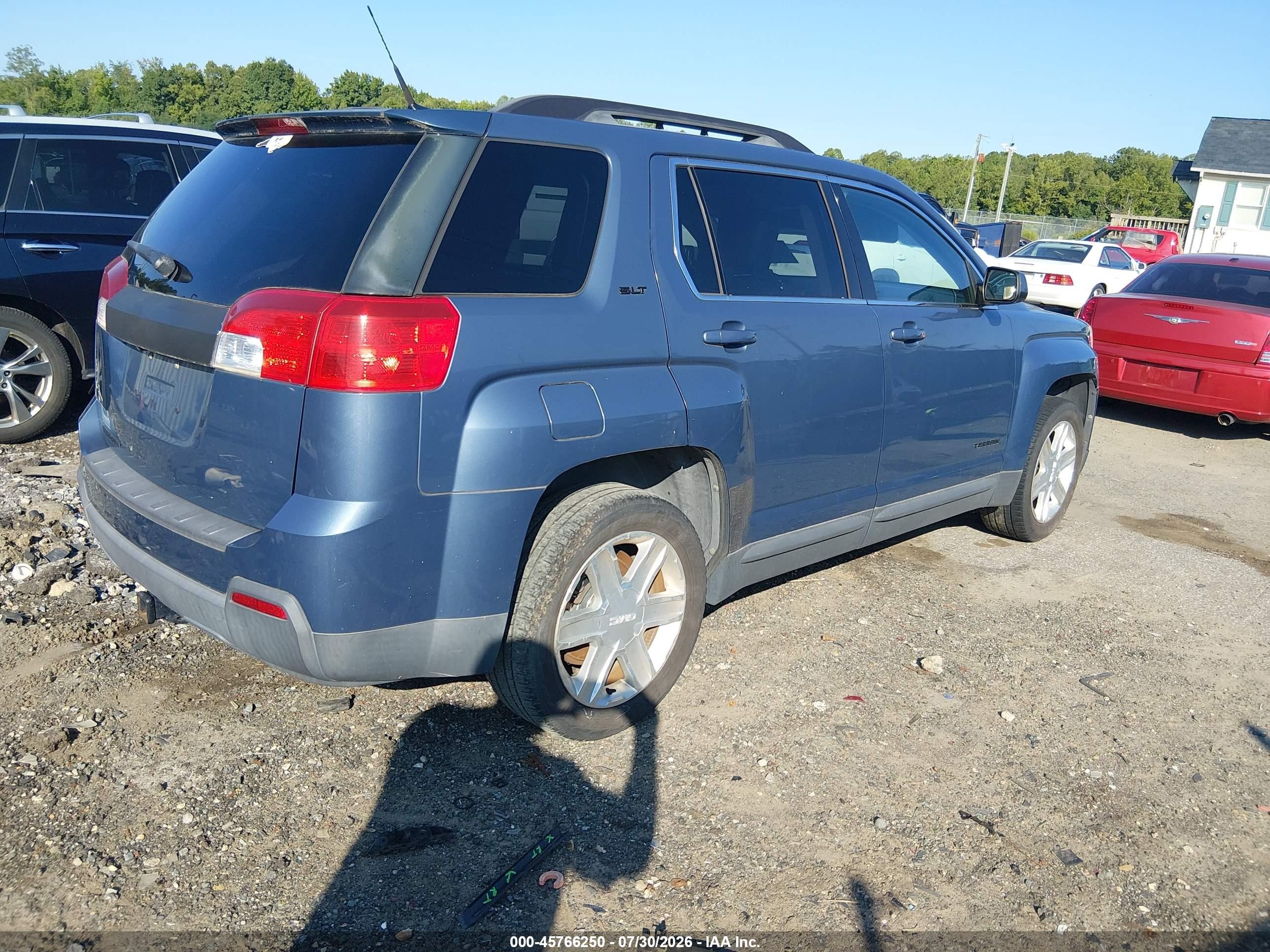 2011 Gmc Terrain Slt-1 Blue vin: 2CTALUEC1B6295484