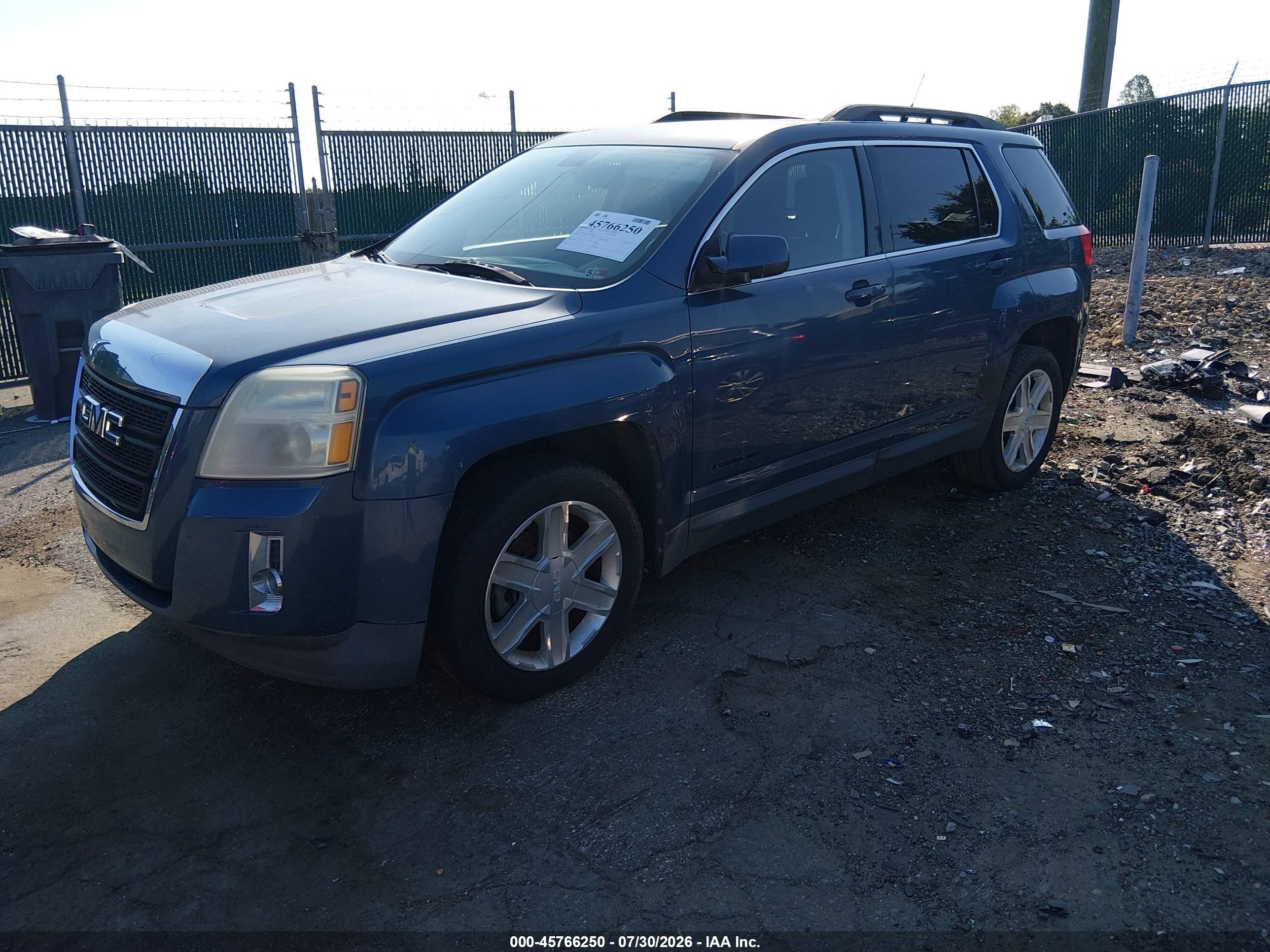 2011 Gmc Terrain Slt-1 Blue vin: 2CTALUEC1B6295484