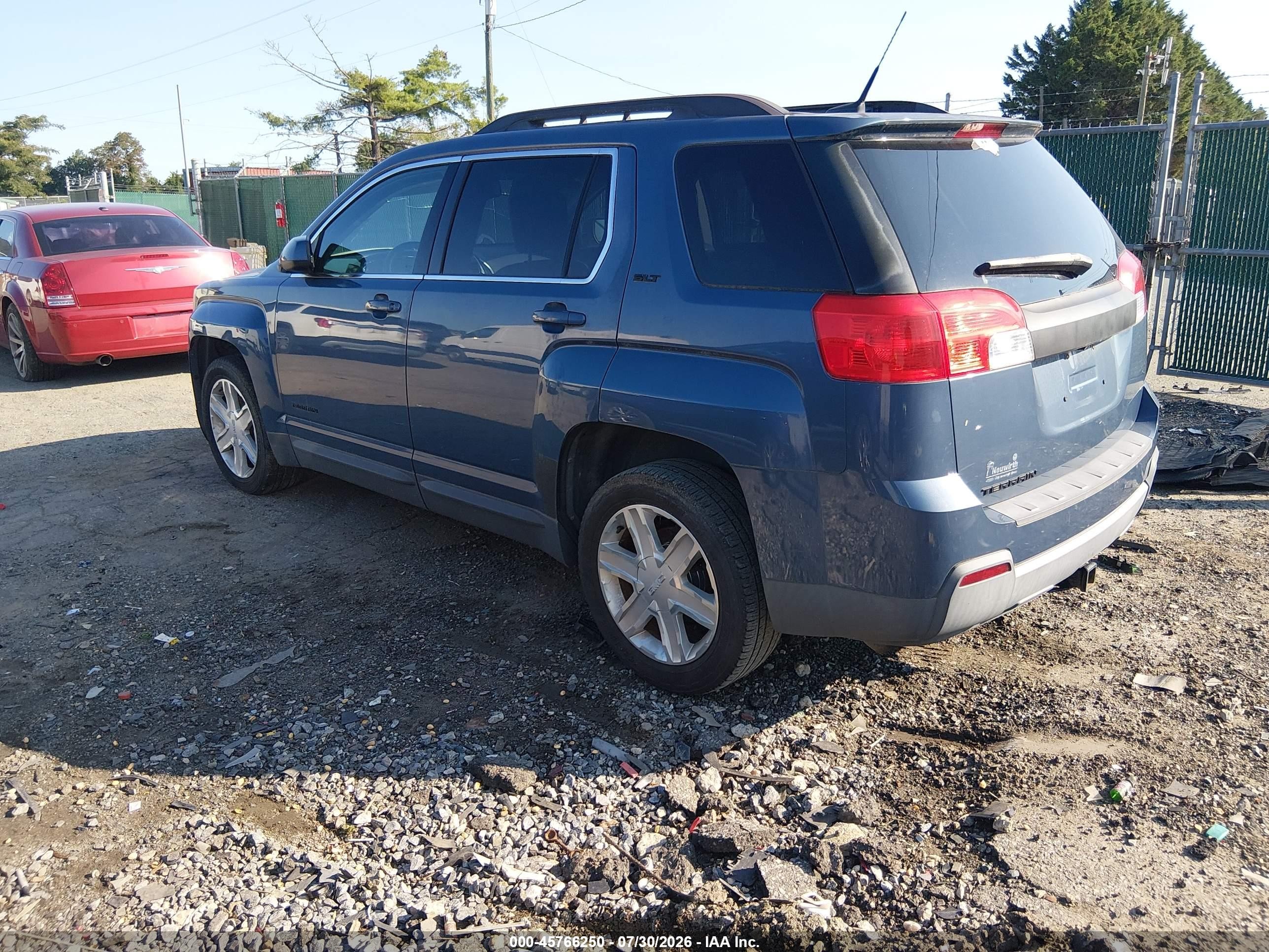 2011 Gmc Terrain Slt-1 Blue vin: 2CTALUEC1B6295484