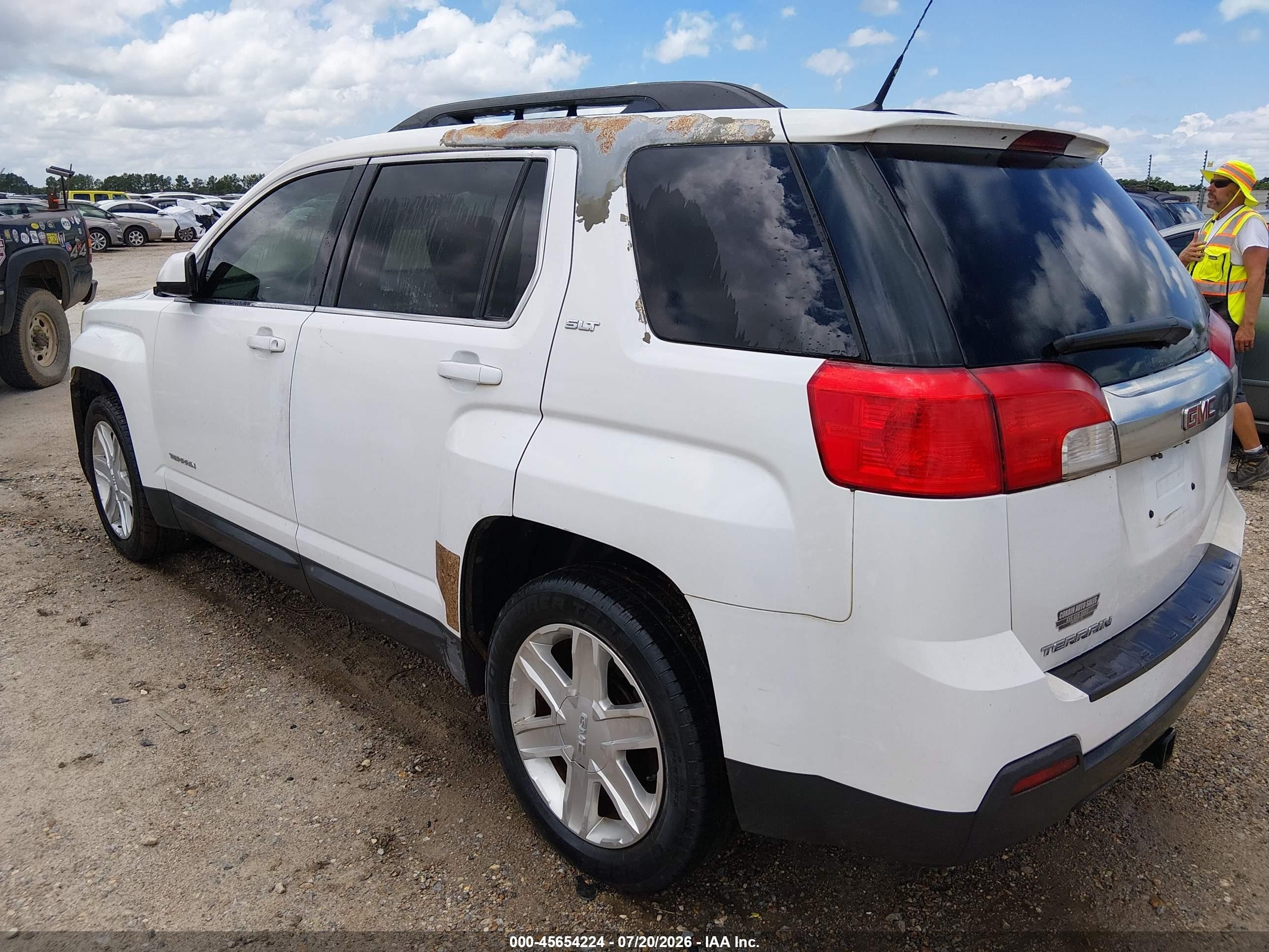 2011 Gmc Terrain Slt-1 White vin: 2CTALUEC1B6426705