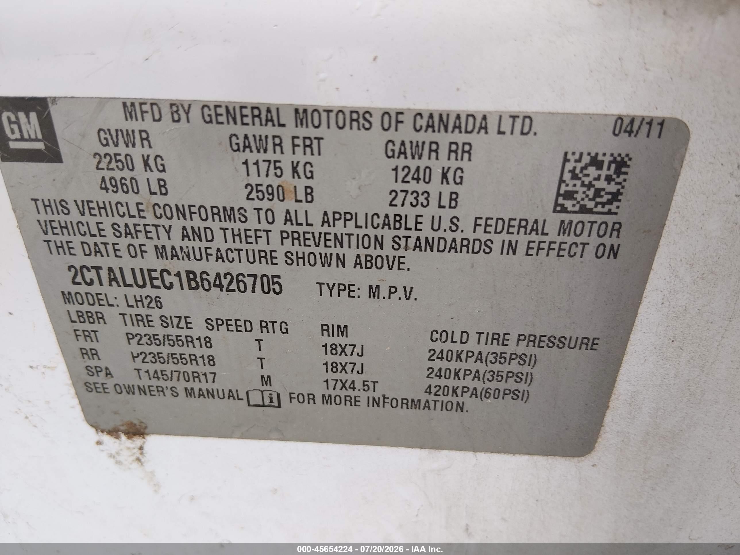 2011 Gmc Terrain Slt-1 White vin: 2CTALUEC1B6426705