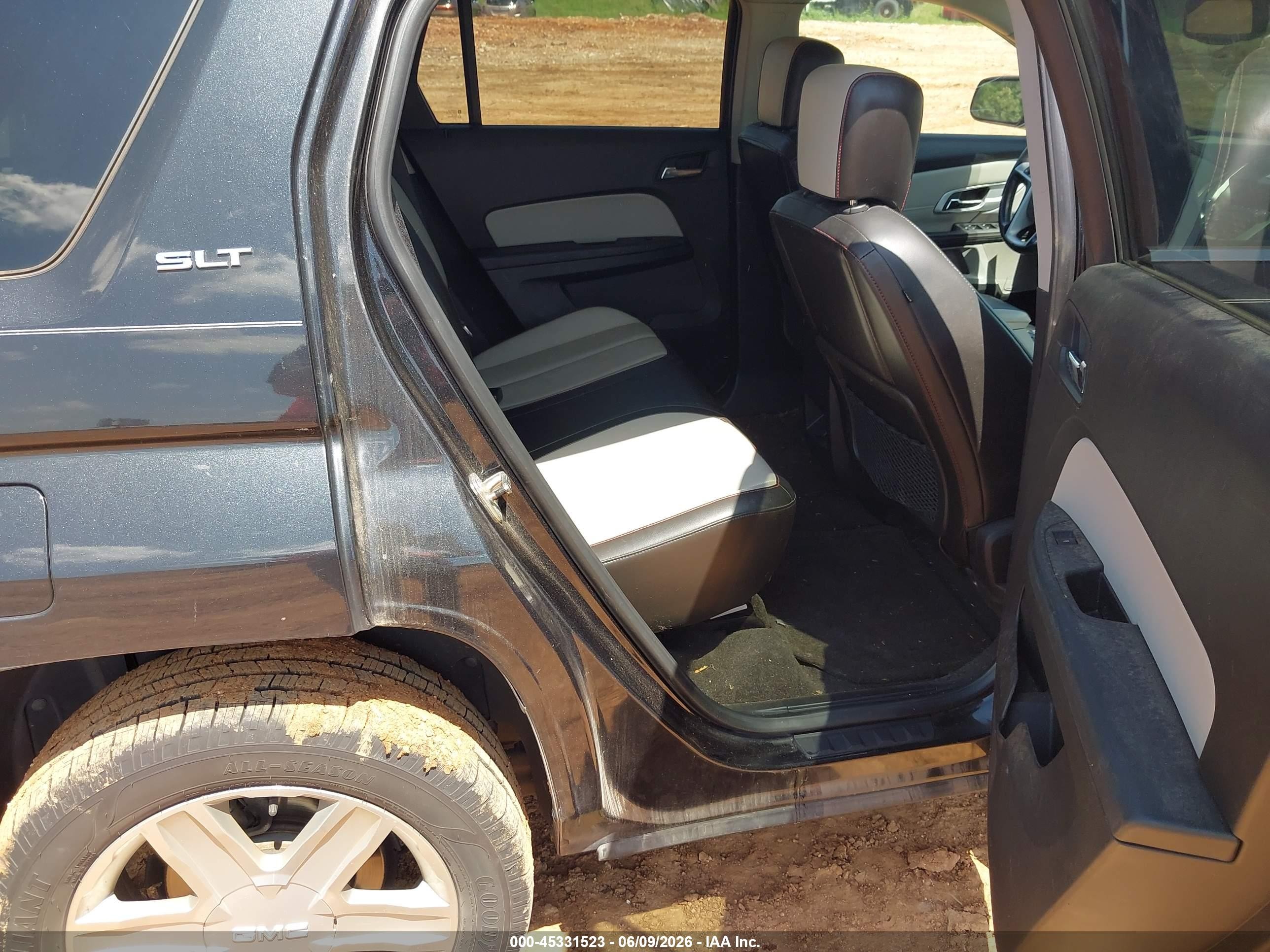 2011 Gmc Terrain Slt-1 Black vin: 2CTALUEC6B6324283
