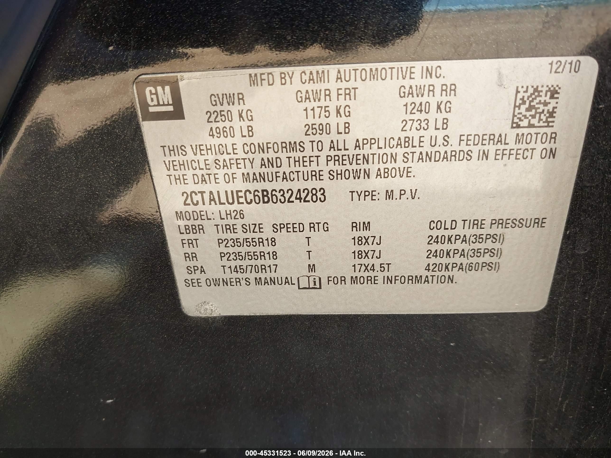 2011 Gmc Terrain Slt-1 Black vin: 2CTALUEC6B6324283