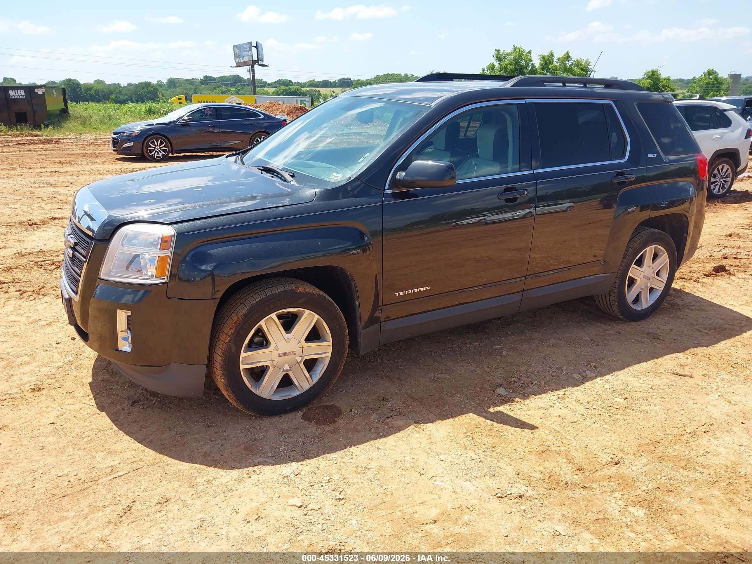 2011 Gmc Terrain Slt-1 Black vin: 2CTALUEC6B6324283