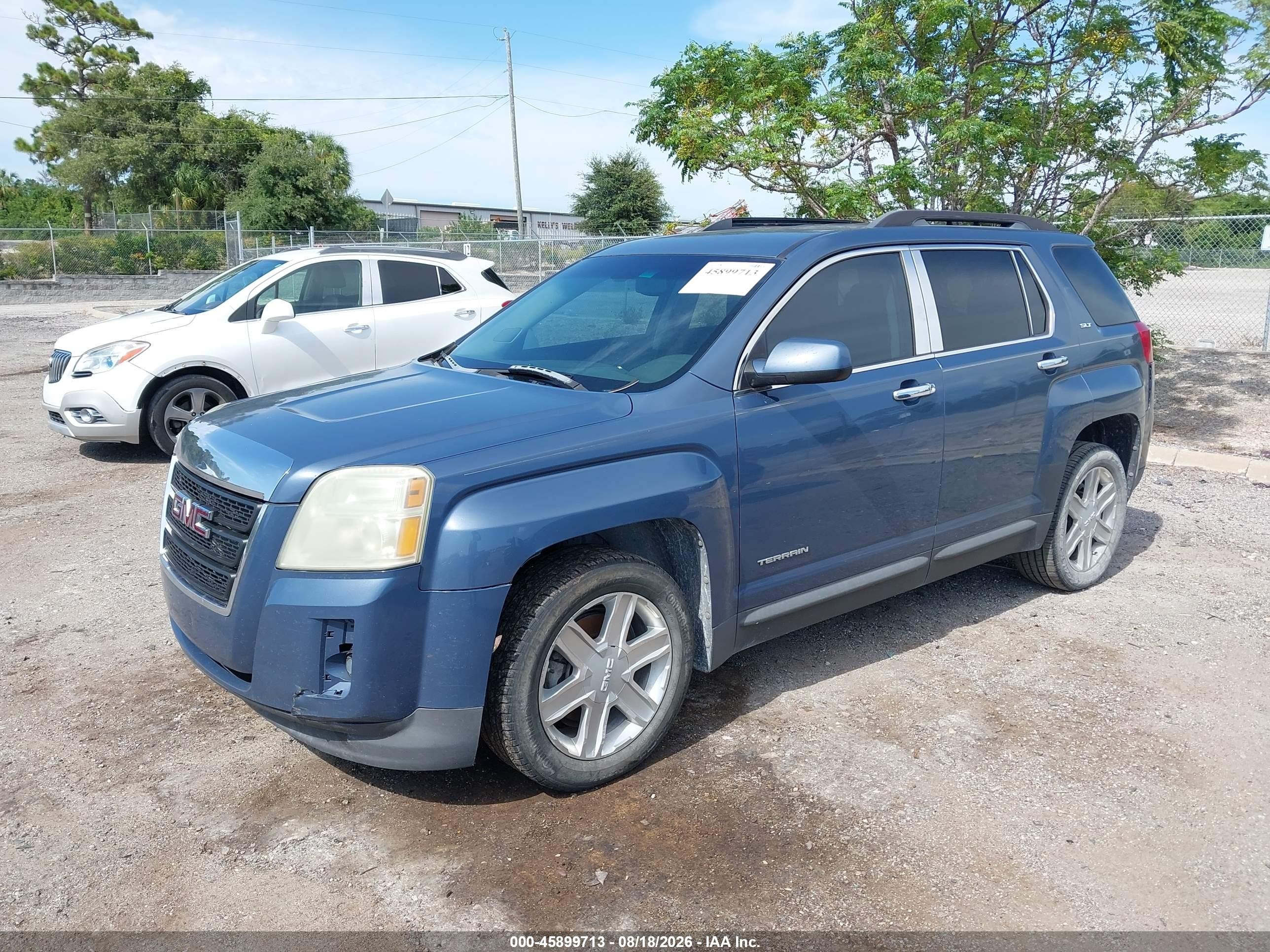 2011 Gmc Terrain Slt-1 Blue vin: 2CTALUEC8B6385635