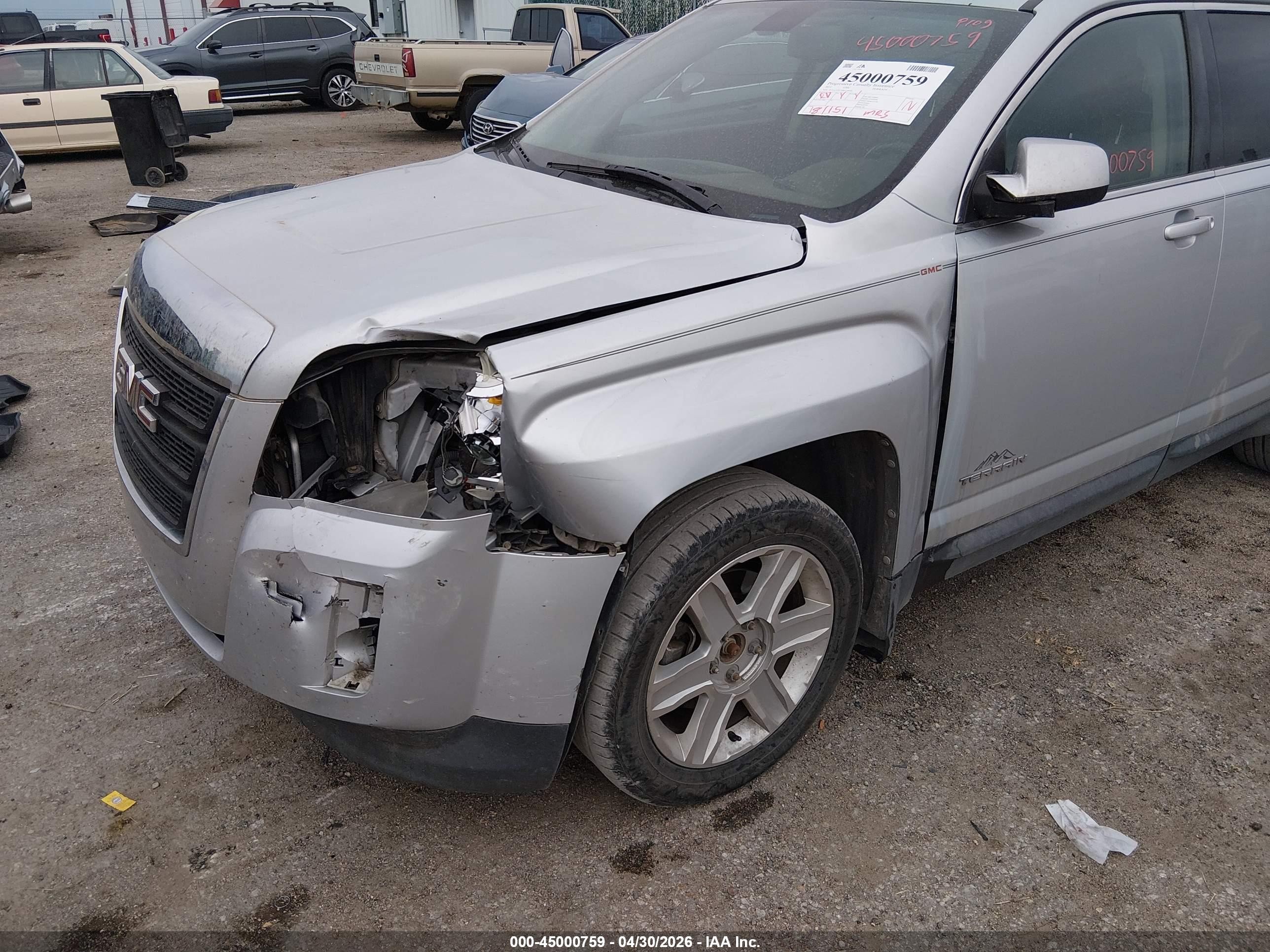 2011 Gmc Terrain Slt-1 Silver vin: 2CTALUECXB6338946