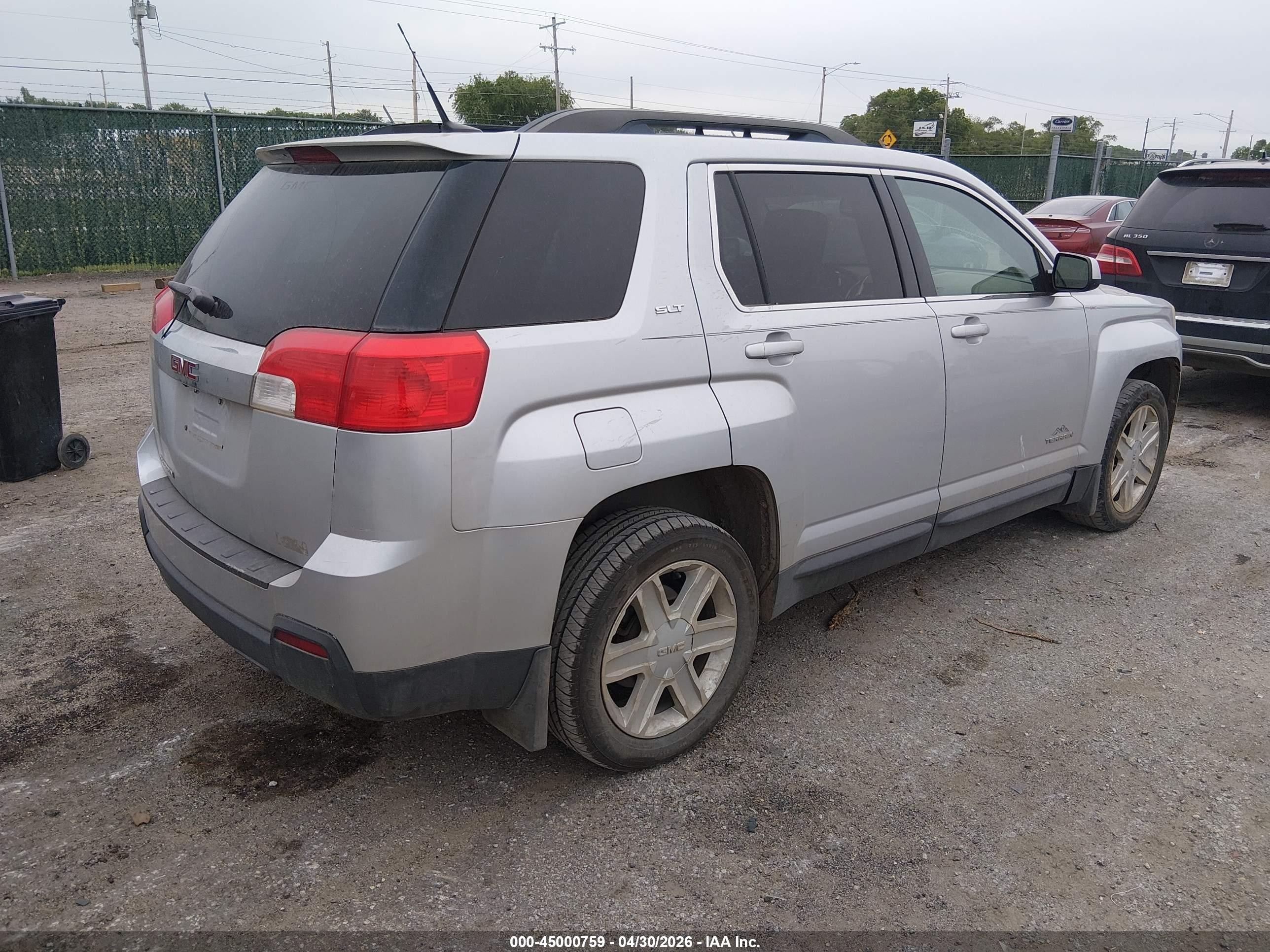 2011 Gmc Terrain Slt-1 Silver vin: 2CTALUECXB6338946