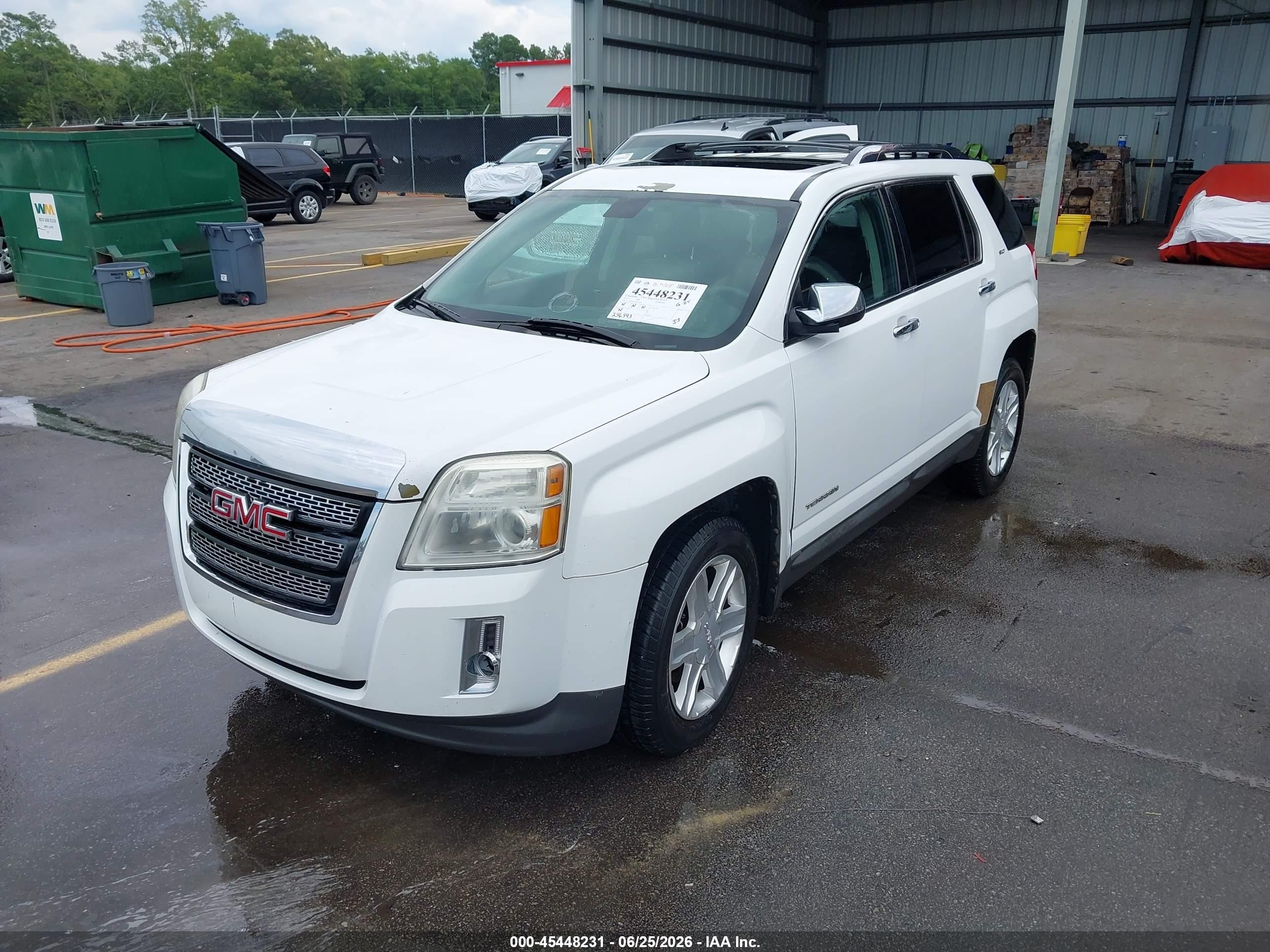2011 Gmc Terrain Slt-2 White vin: 2CTALWEC3B6458583