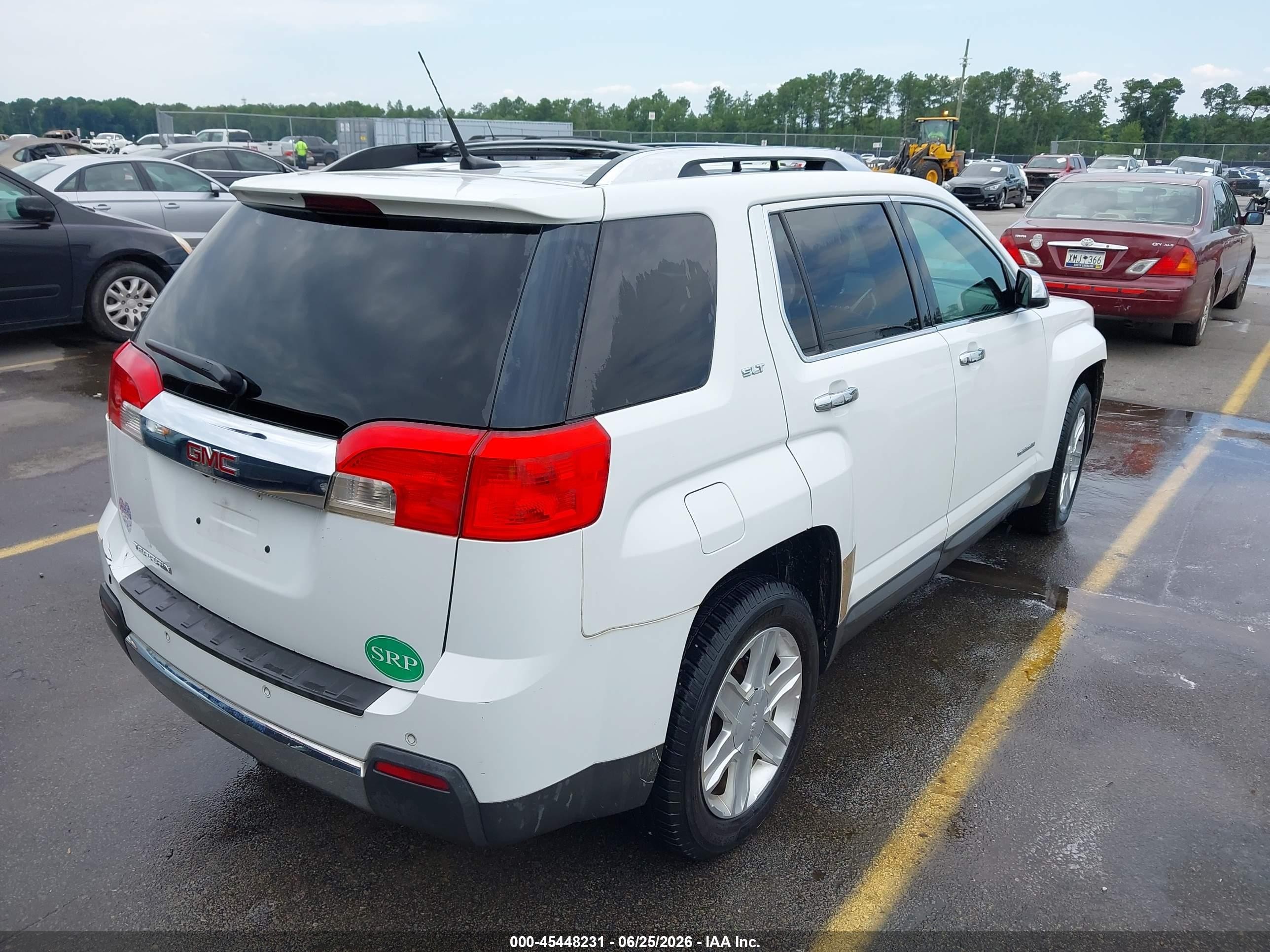 2011 Gmc Terrain Slt-2 White vin: 2CTALWEC3B6458583